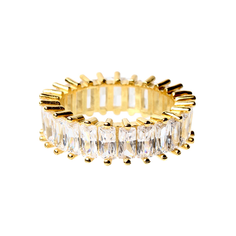 Dorian Grey, Iconic Clear Eternity Gold Band