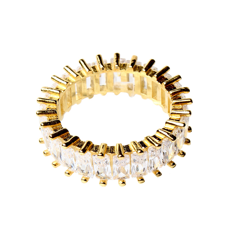 Dorian Grey, Iconic Clear Eternity Gold Band