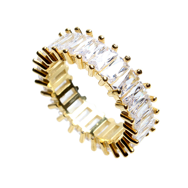 Dorian Grey, Iconic Clear Eternity Gold Band