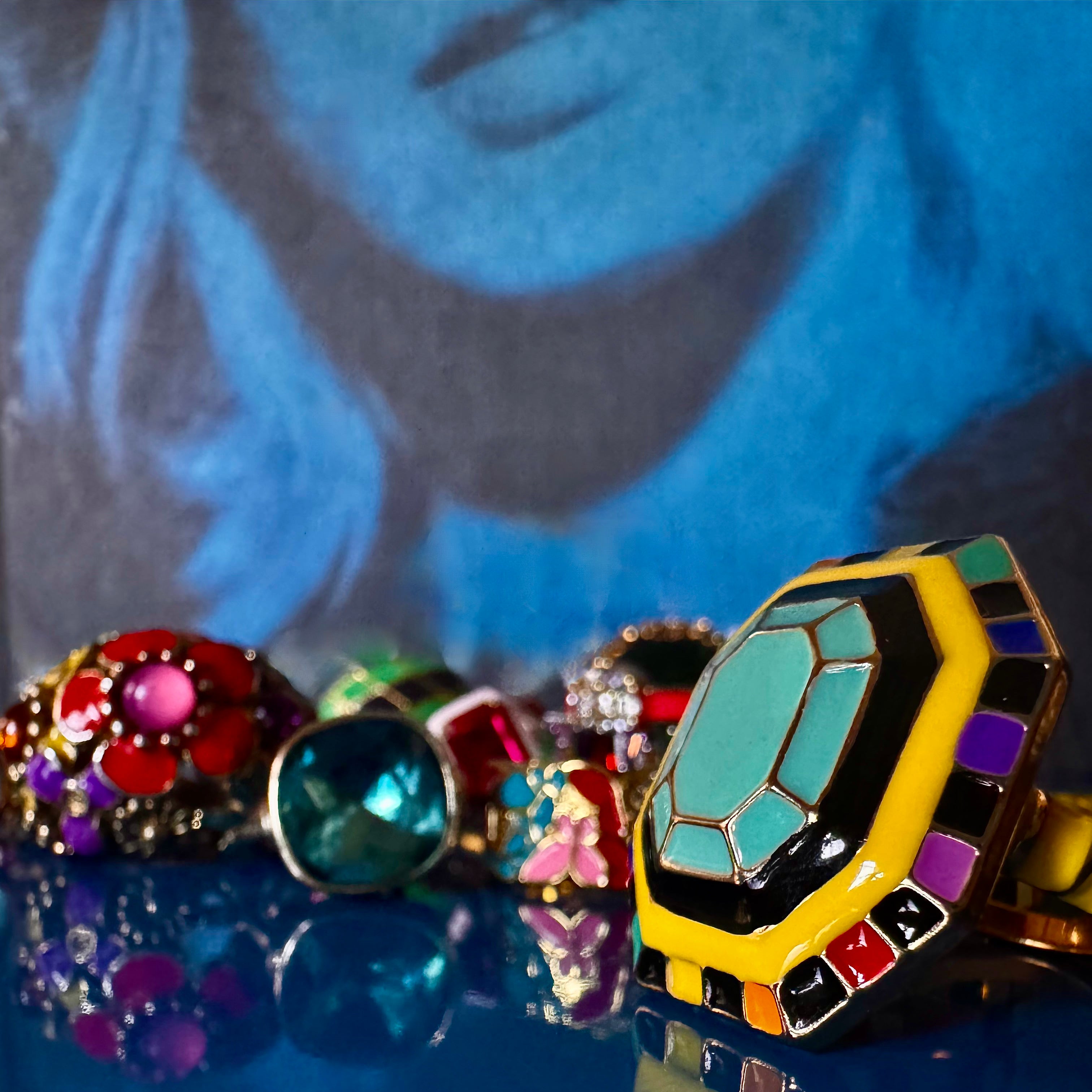 The Mod Octogonal Enamel Ring