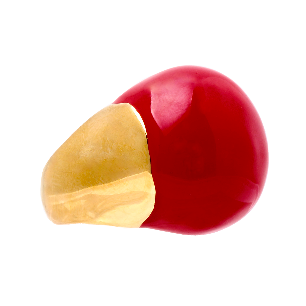 L’HORIZON, Rouge Soleil Dome Cocktail Ring
