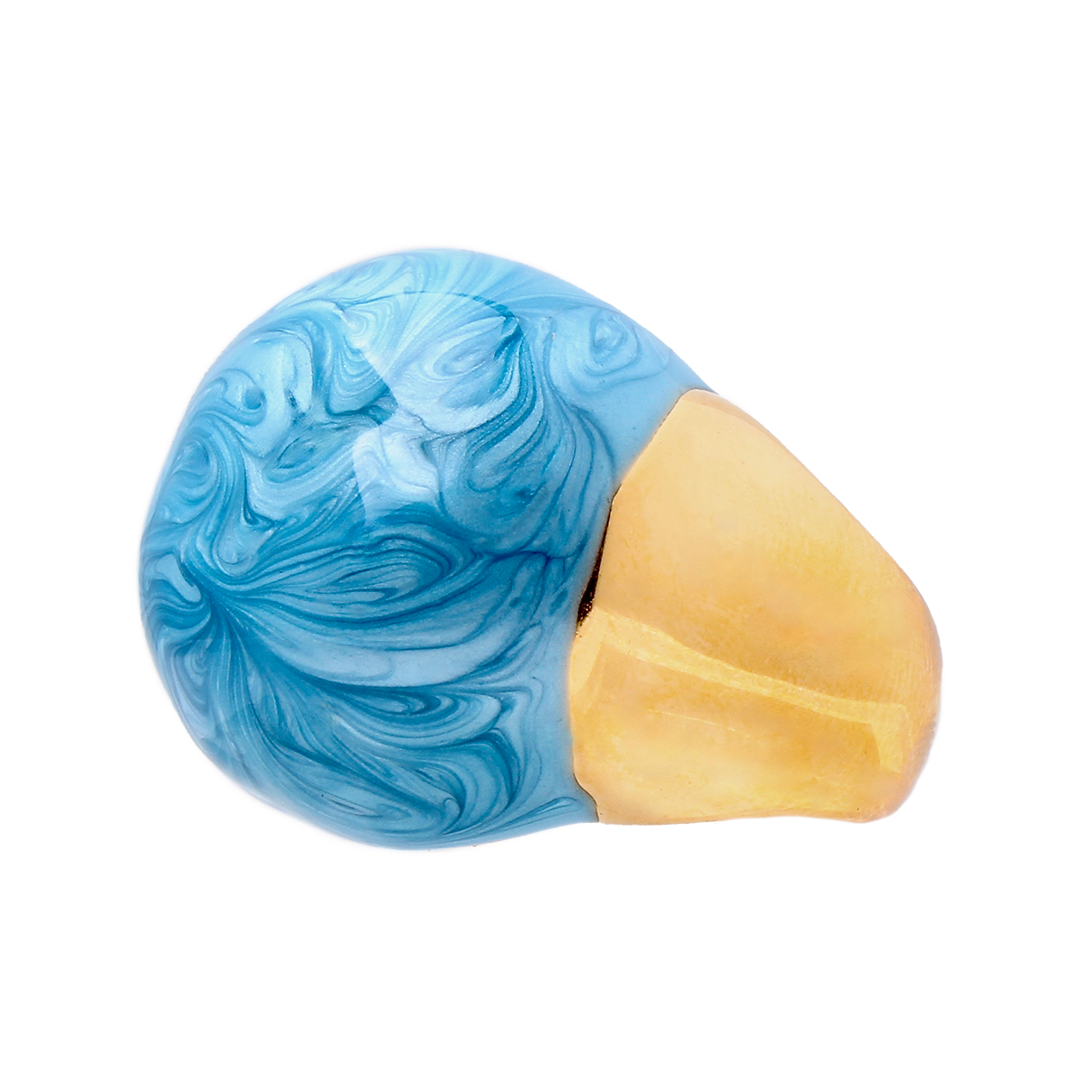 L’HORIZON, Bleu Marbré Cocktail Ring