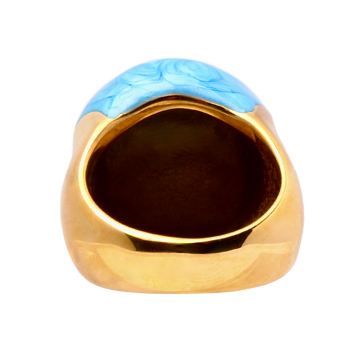 L’HORIZON, Bleu Marbré Cocktail Ring