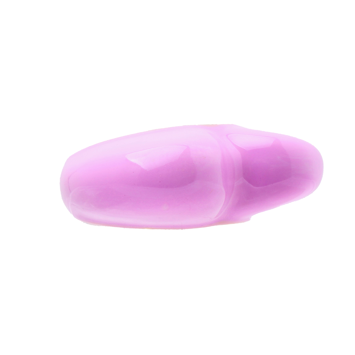 LES CACTUS, Glossy Lilac Enamel Sculptural Heart Cocktail Ring