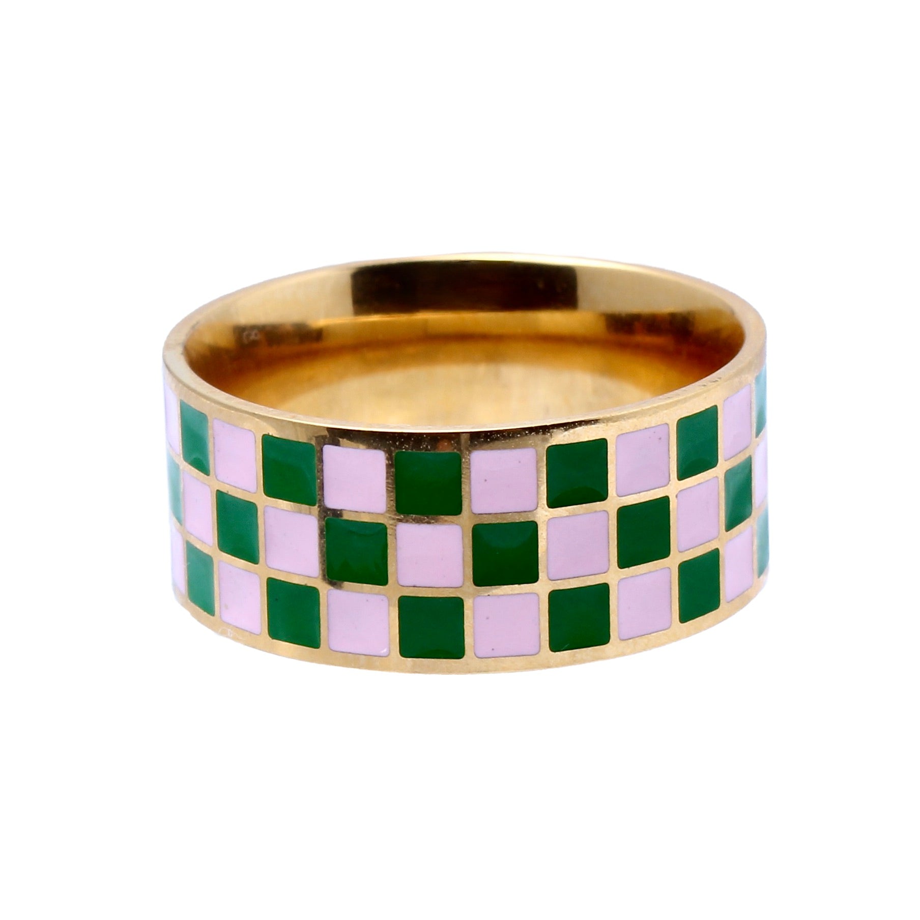 The Grand Prix Enamel Gold Band