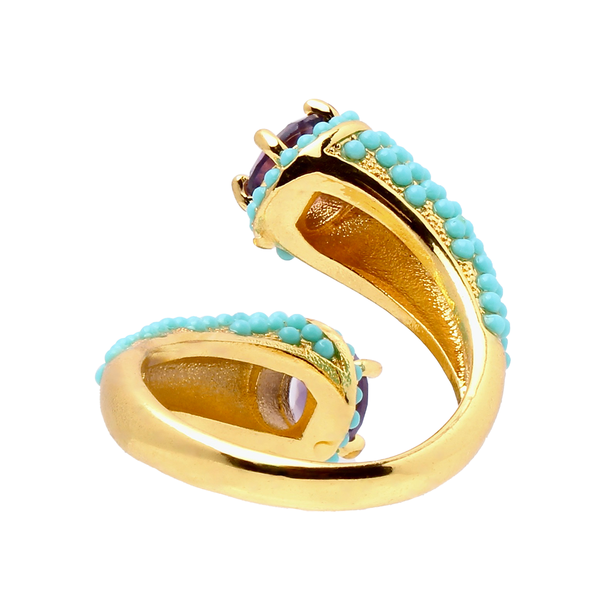 KORAKIA,Turquoise Micro-Beads Wrapping Band