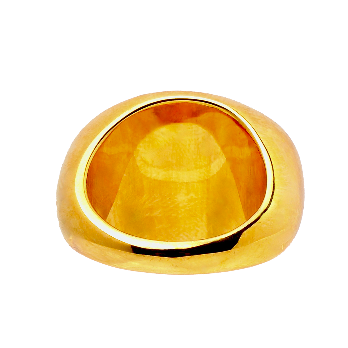 Avalon, Glossy, Inky-Black Cabochon Cocktail Ring