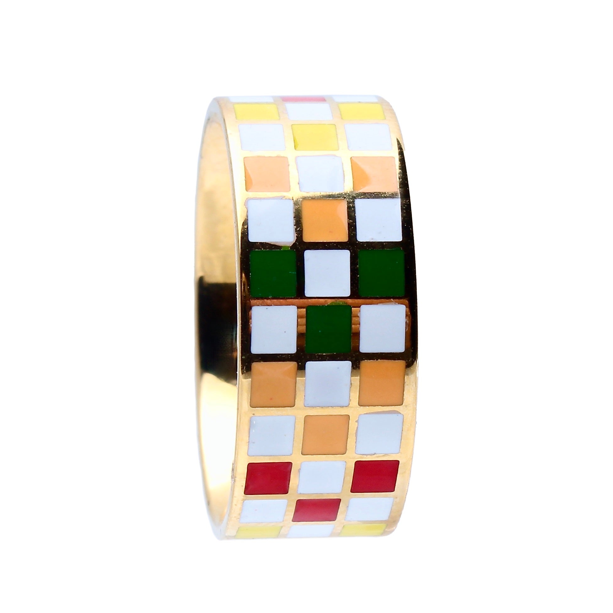 The Rindt Enamel Gold Band
