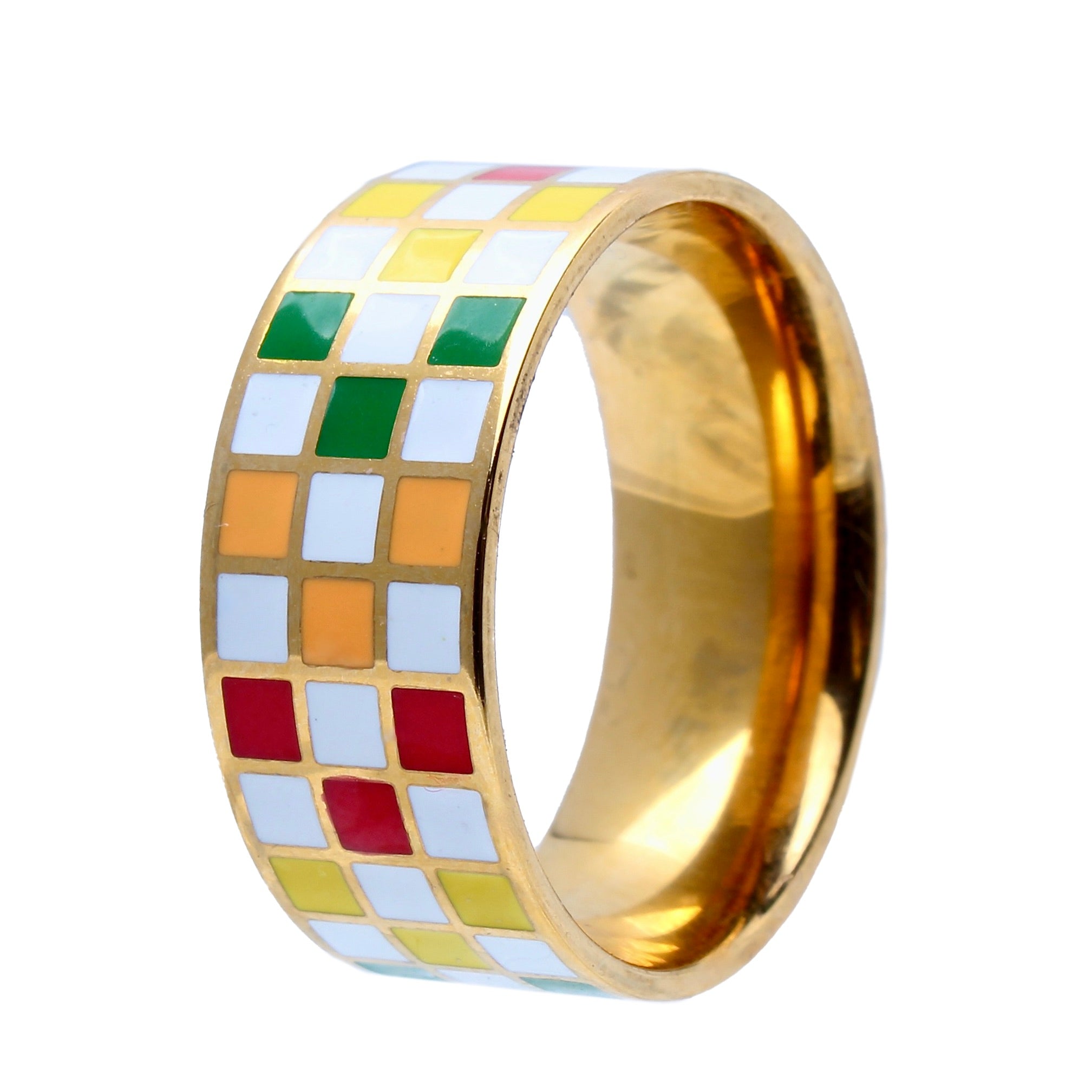 The Rindt Enamel Gold Band