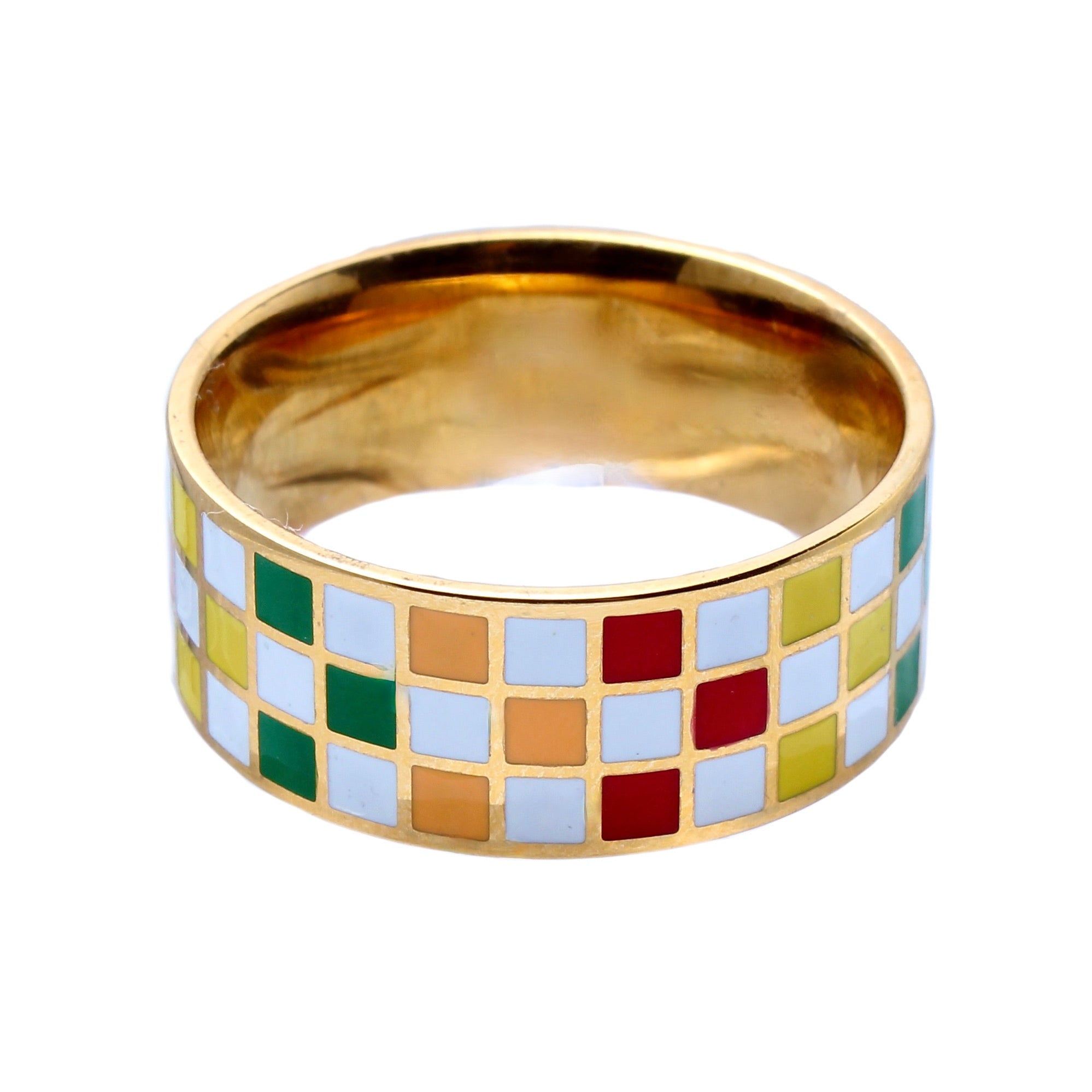 The Rindt Enamel Gold Band