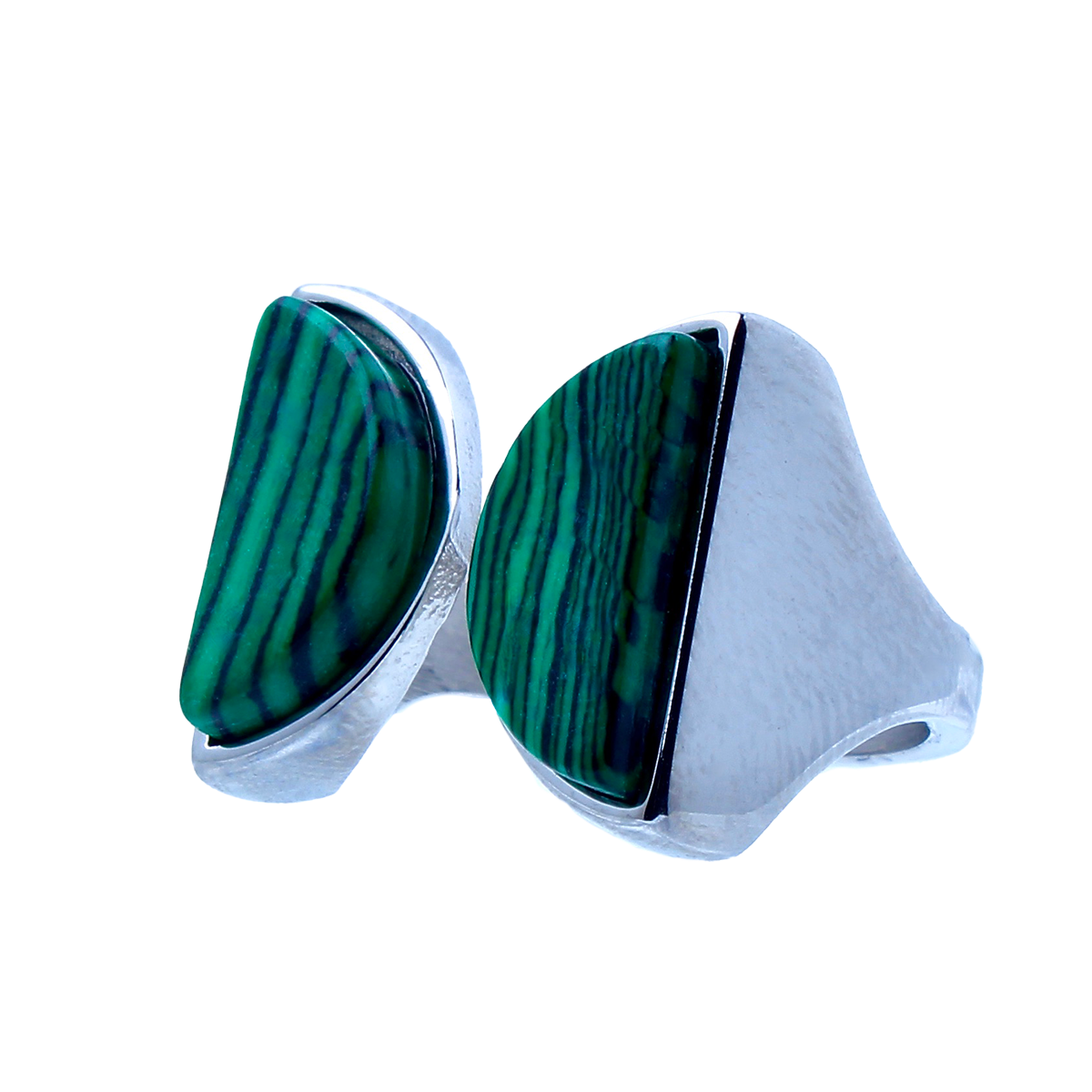 PALM CANYON, Twin Malachite Stones Set Band