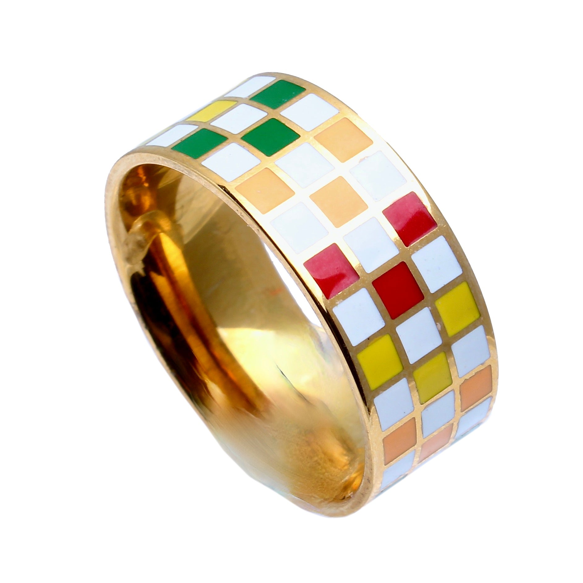 The Rindt Enamel Gold Band