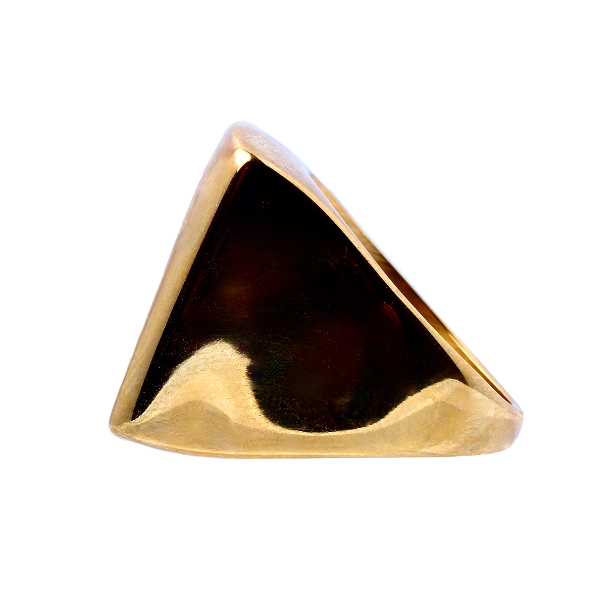 ARRIVE, Bold Square Gold Signet Ring