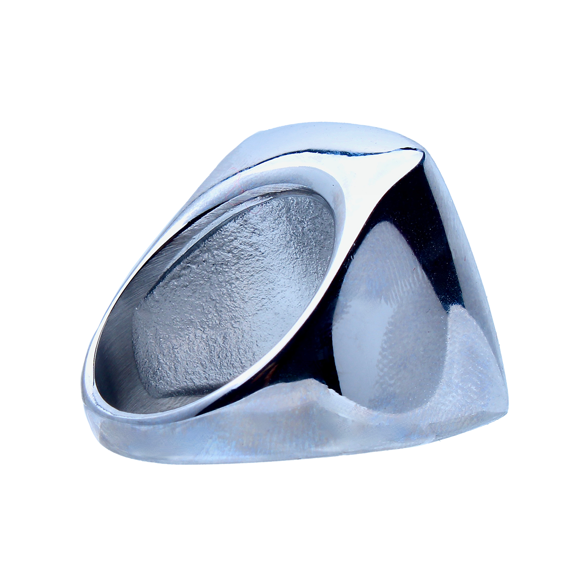 ARRIVE, Bold Square Silver Signet Ring