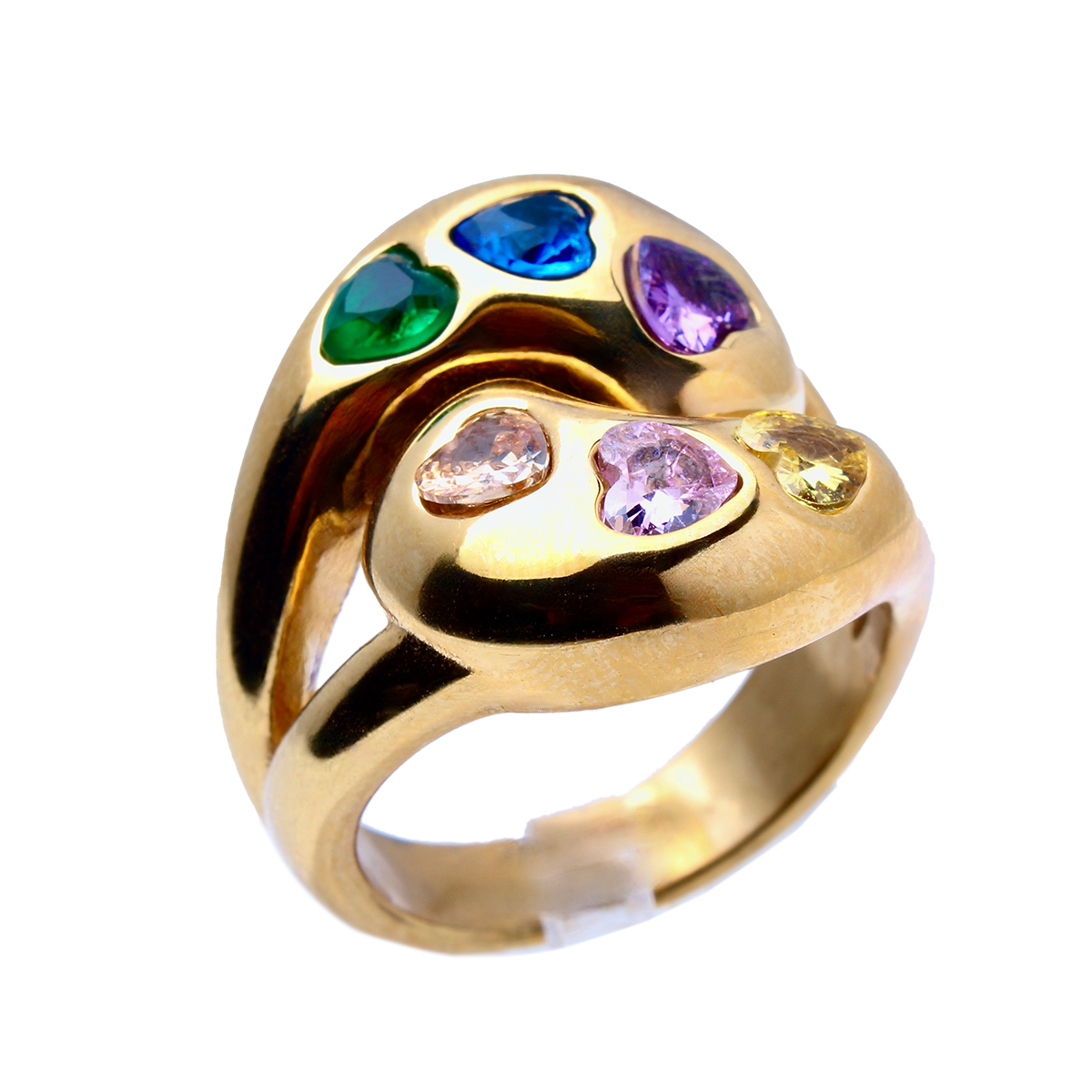 The Saguaro, Double-Headed Heart Ring Set