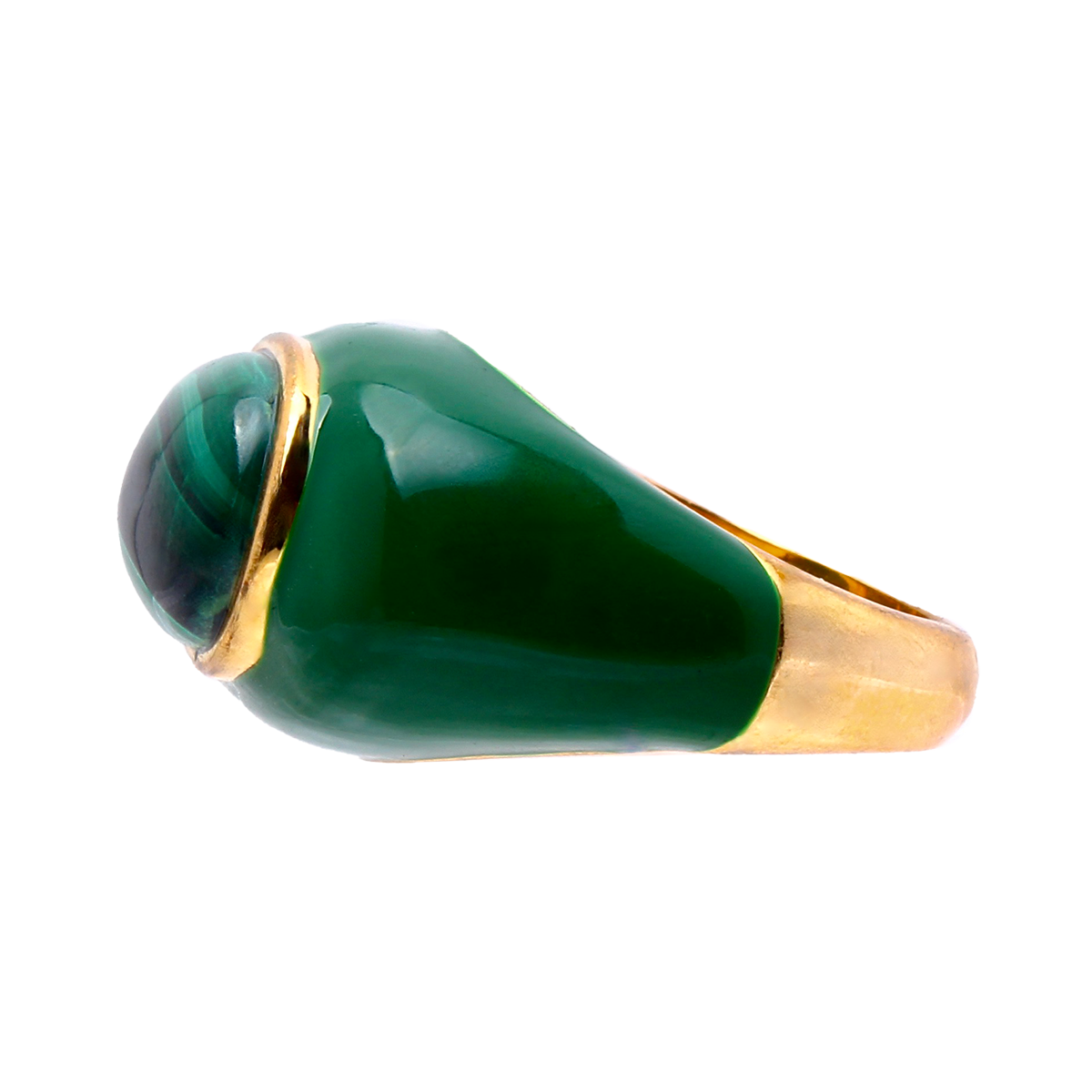 Ingleside Inn – Mini Deep Green Enamel Cabochon