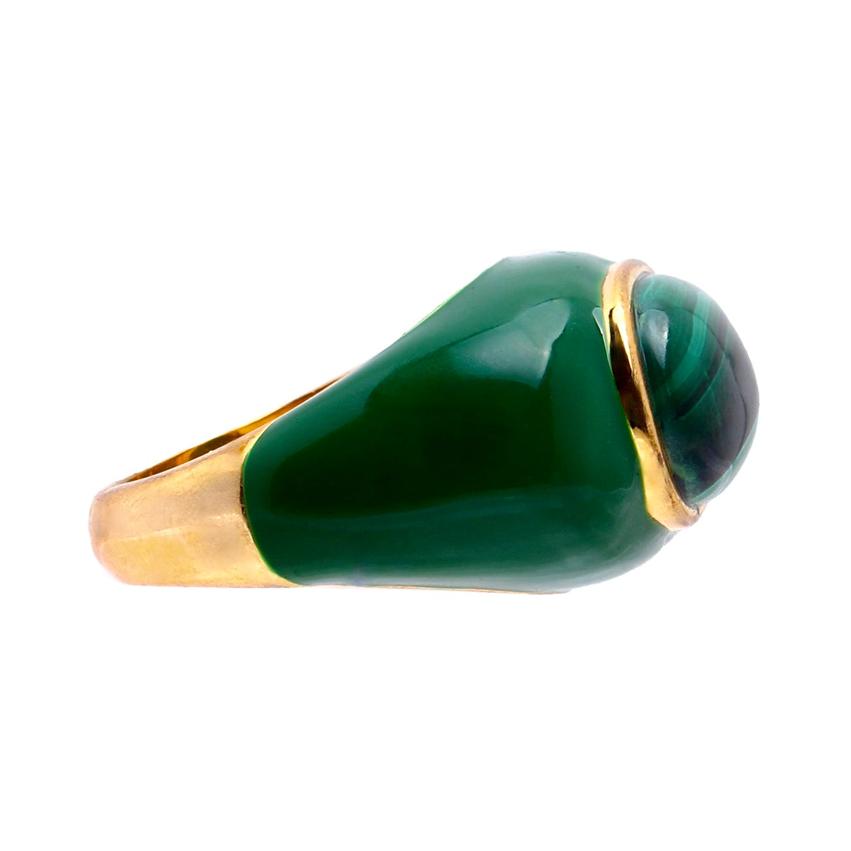 Ingleside Inn – Mini Deep Green Enamel Cabochon