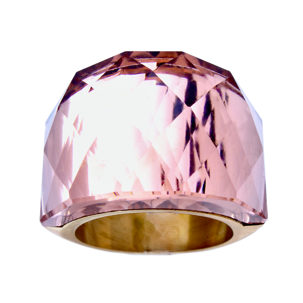La Mirage, Oversized Le Rose Crystal Sculptural Cocktail Ring