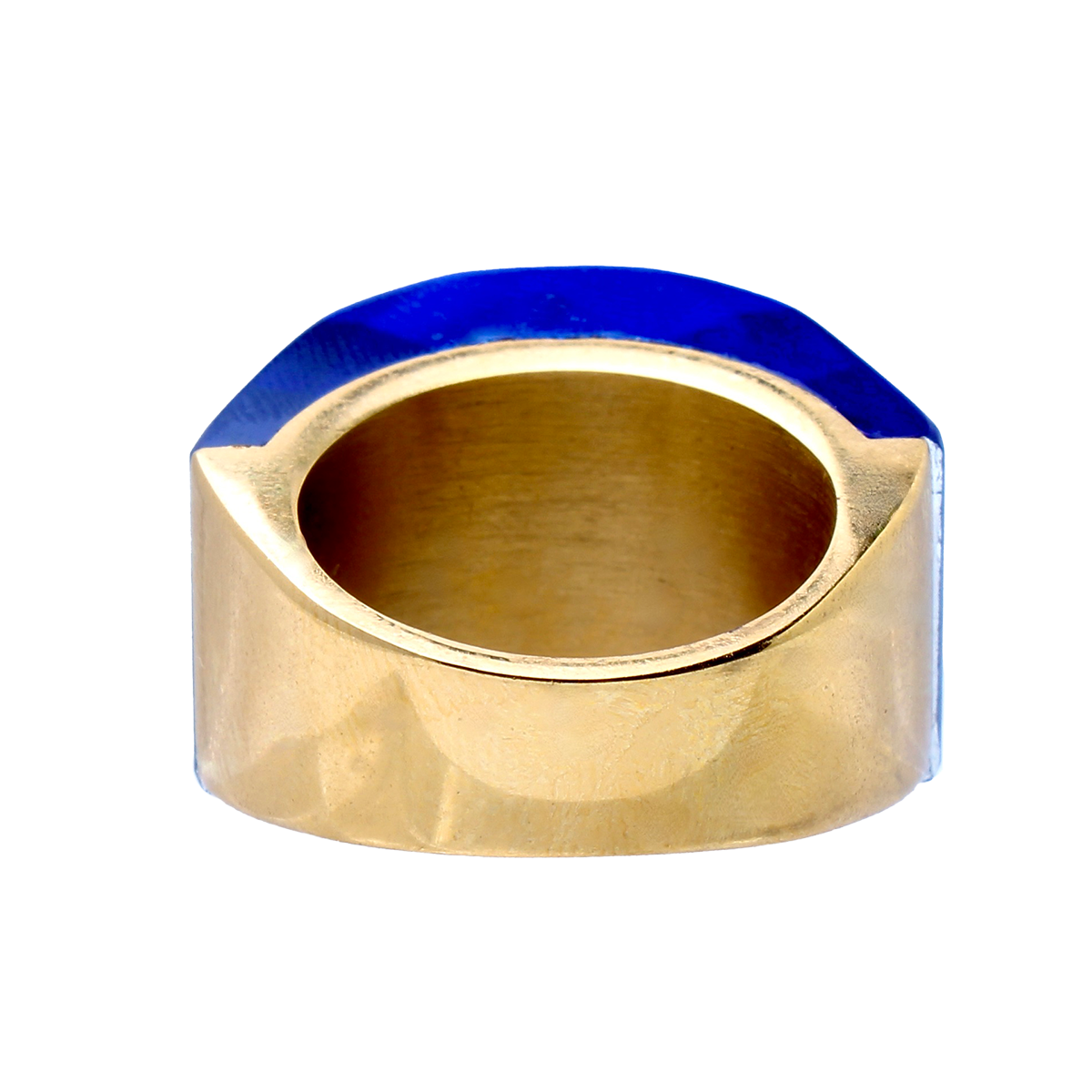 La Mirage, Oversized Deep Blue Crystal Sculptural Cocktail Ring