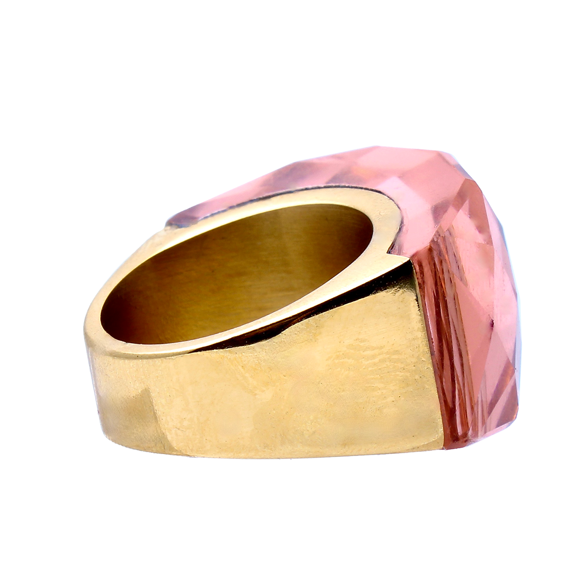 La Mirage, Oversized Le Rose Crystal Sculptural Cocktail Ring