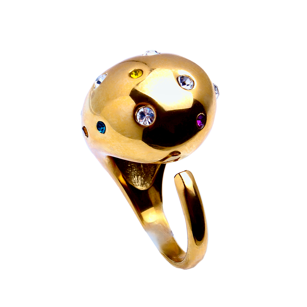 The Monkey Tree, Opulent Sculptural Gold Ring