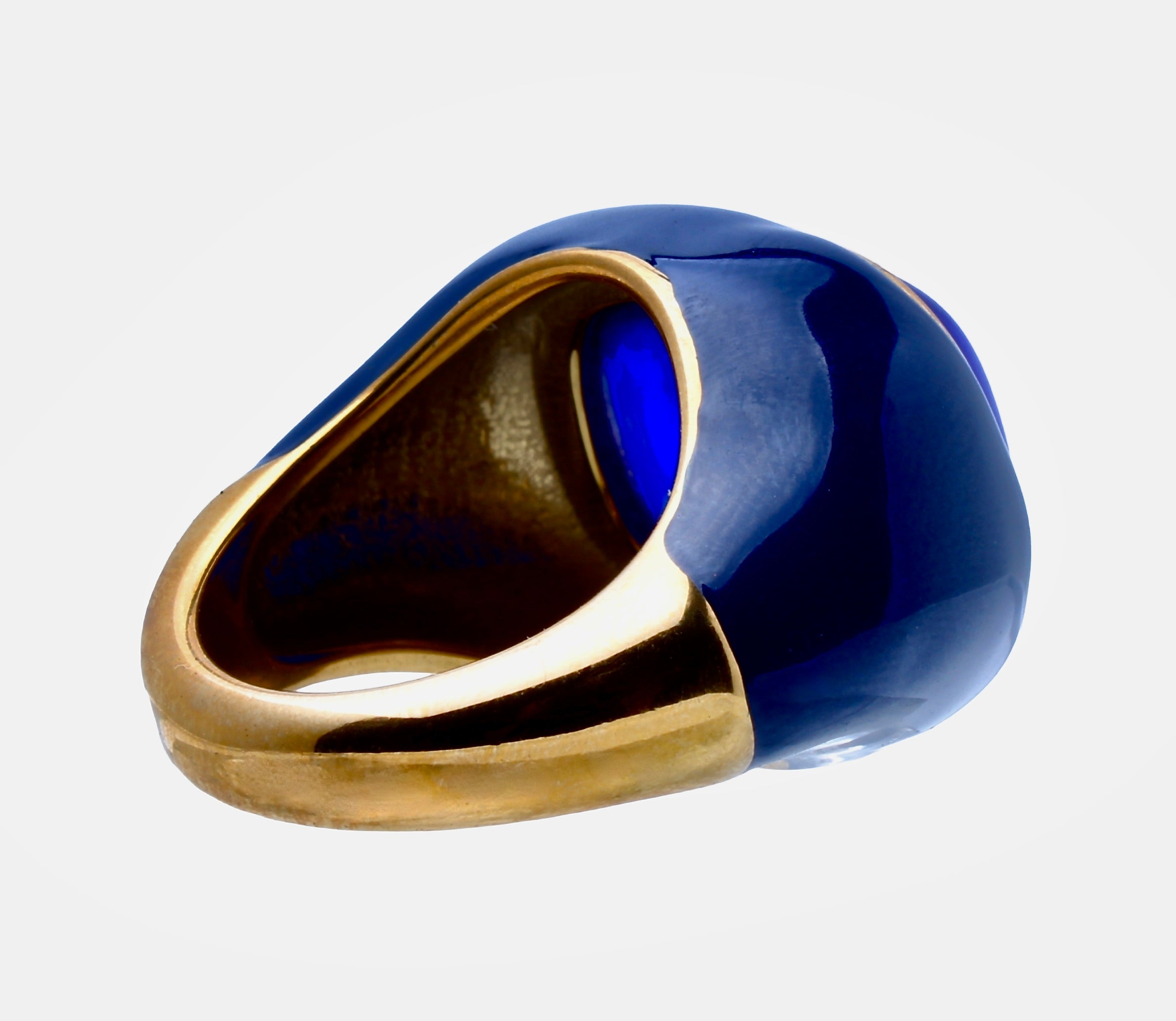 Ingleside Inn –Cobalt Blue Enamel Cabochon