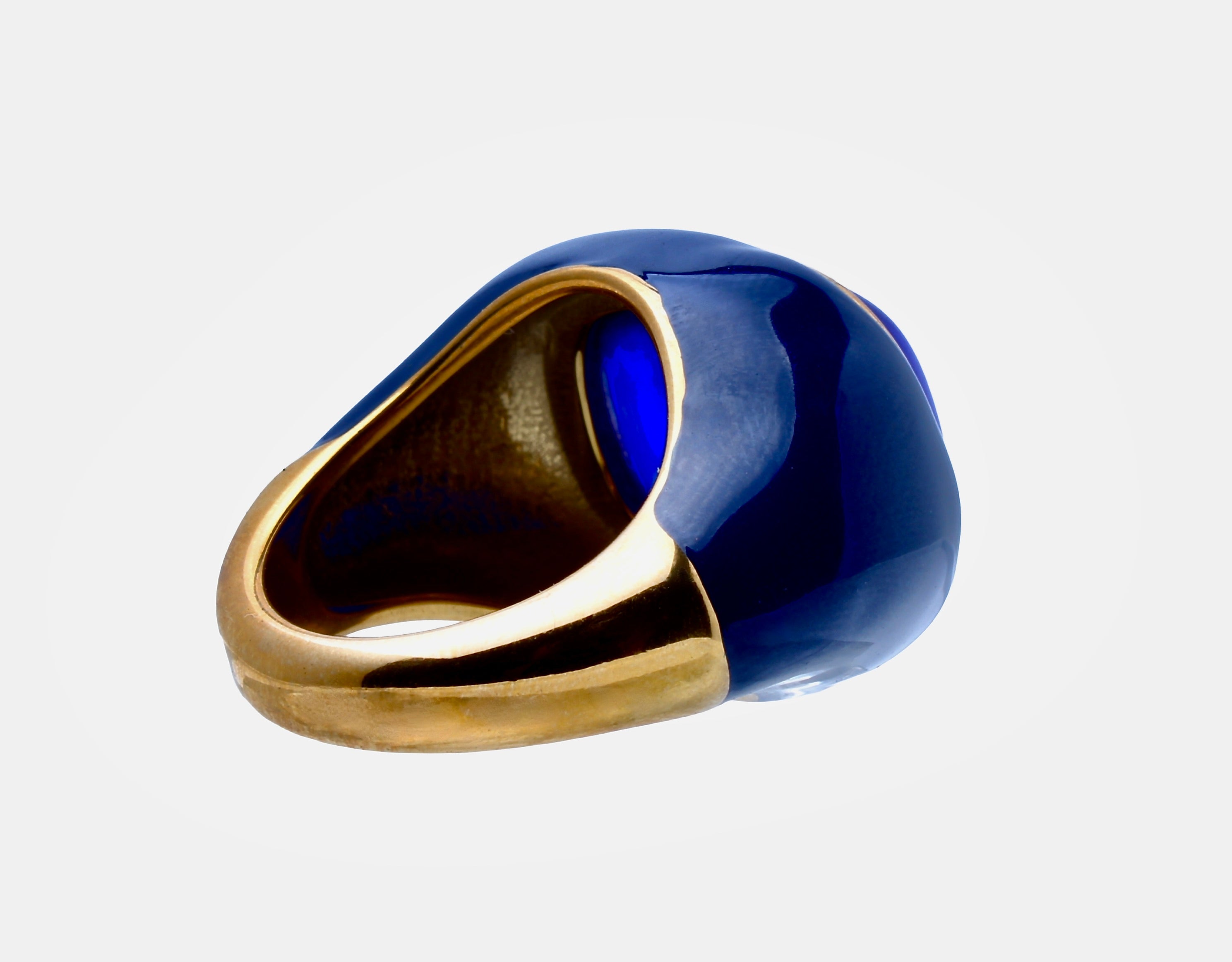 Ingleside Inn –Cobalt Blue Enamel Cabochon
