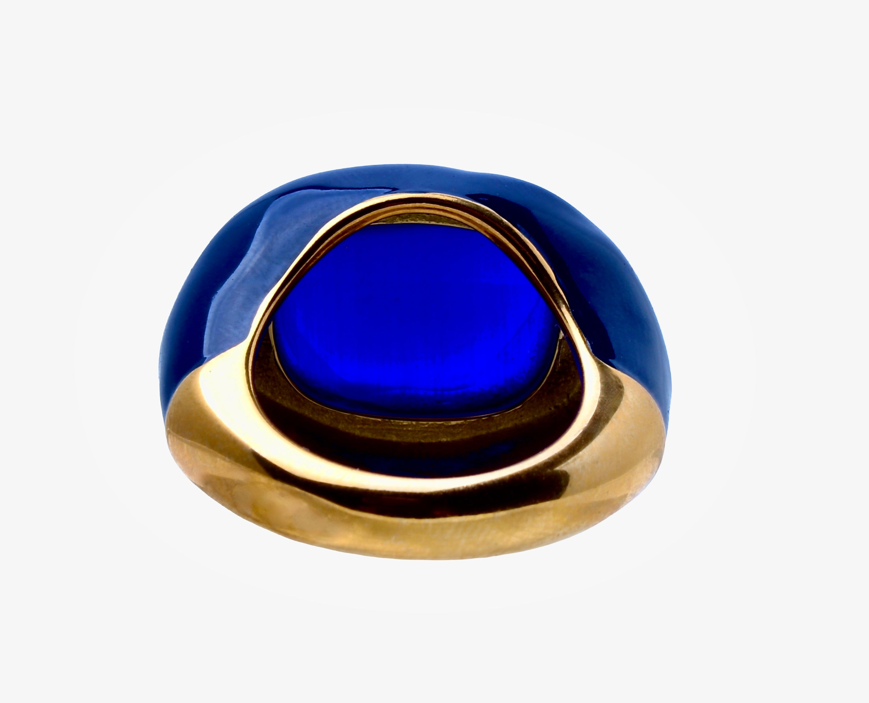 Ingleside Inn –Cobalt Blue Enamel Cabochon