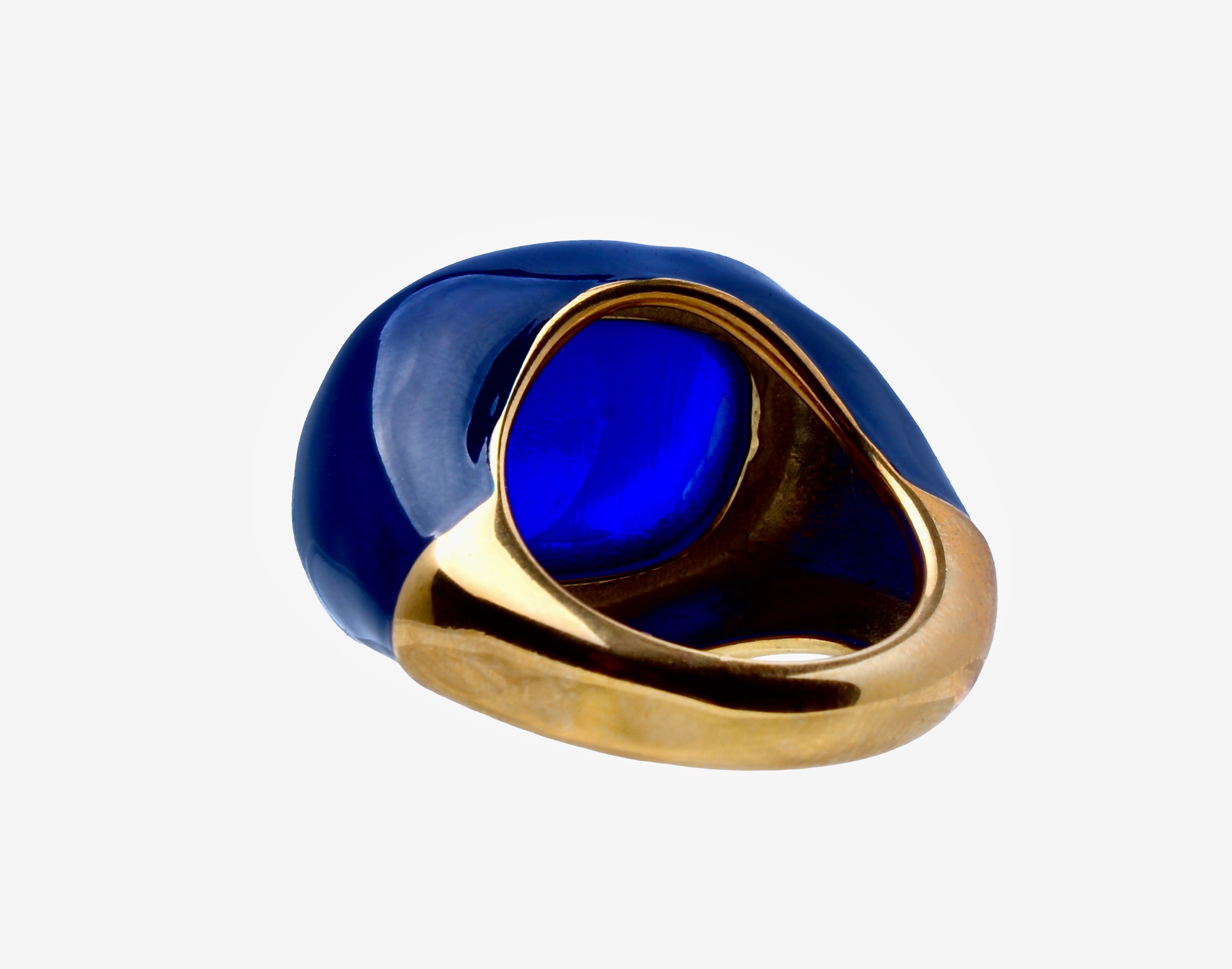 Ingleside Inn –Cobalt Blue Enamel Cabochon
