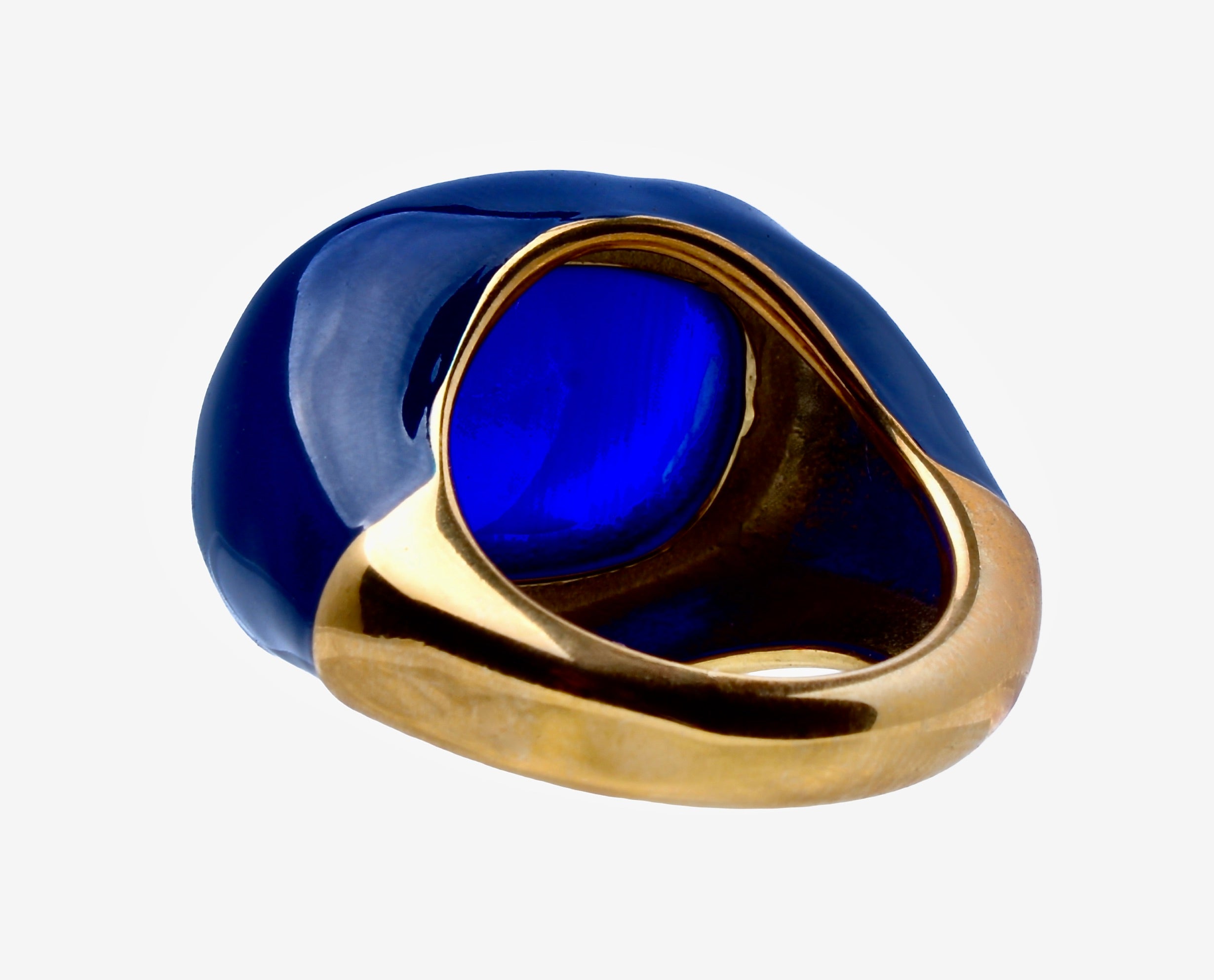 Ingleside Inn –Cobalt Blue Enamel Cabochon