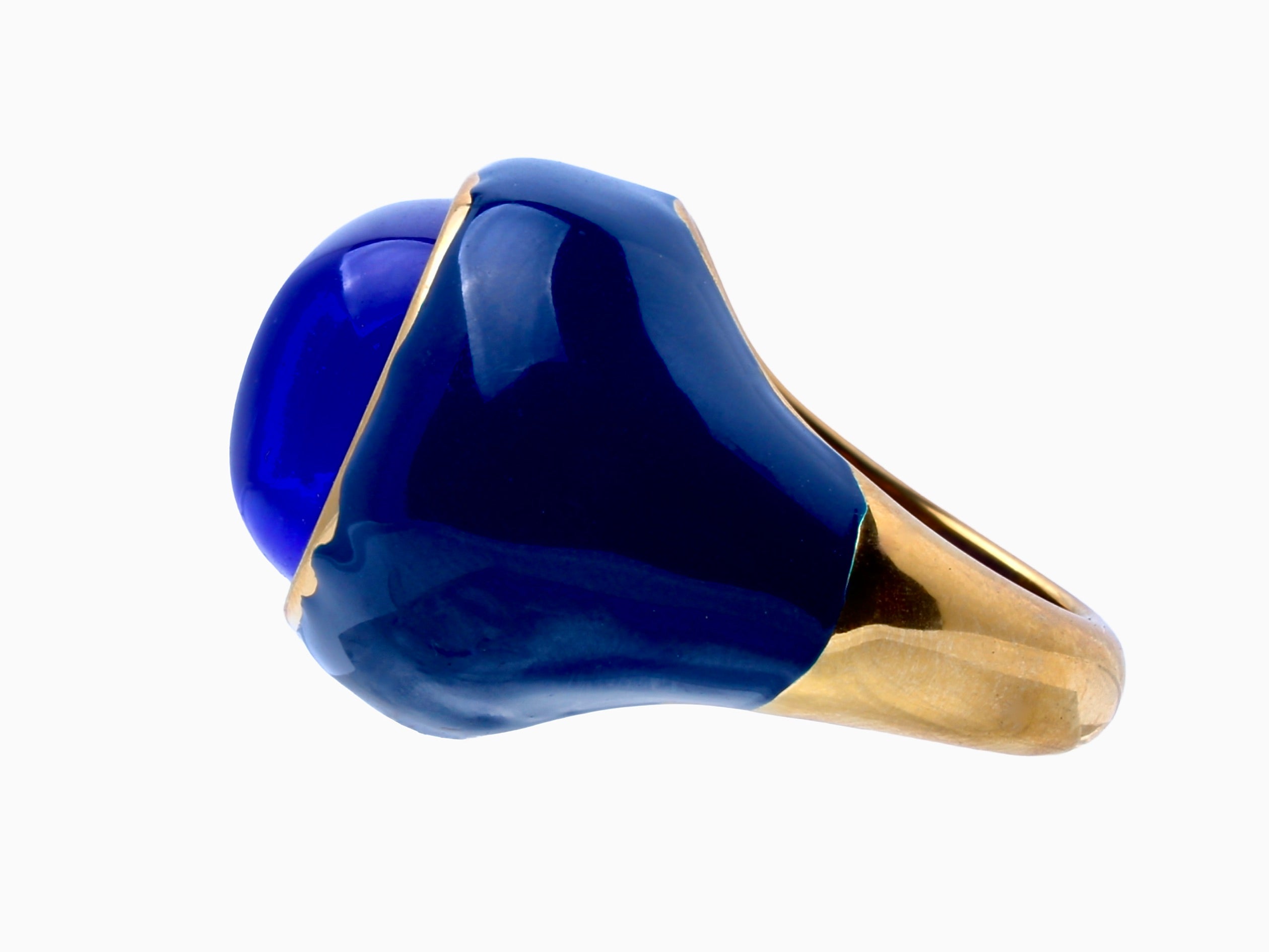 Ingleside Inn –Cobalt Blue Enamel Cabochon