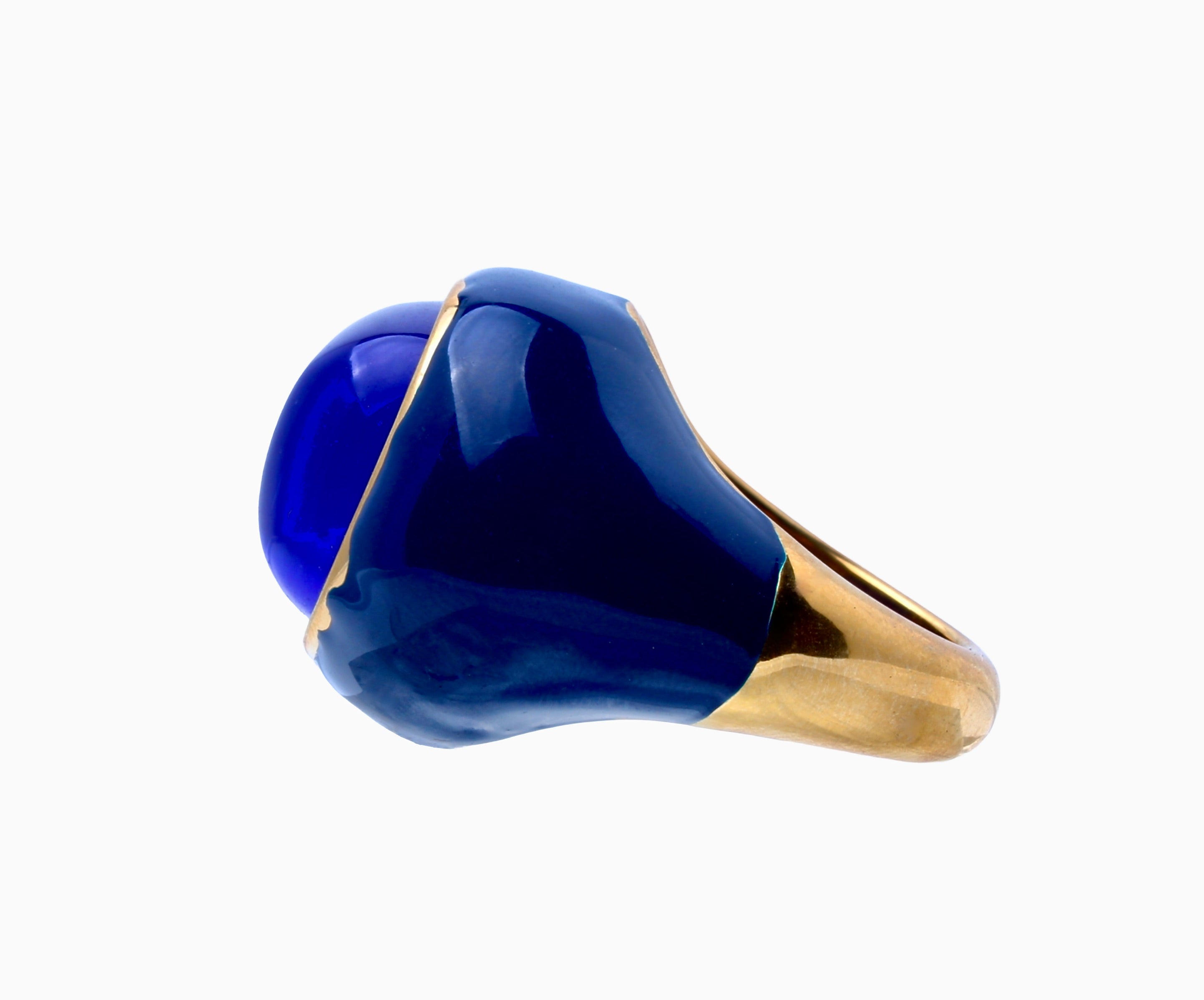 Ingleside Inn –Cobalt Blue Enamel Cabochon