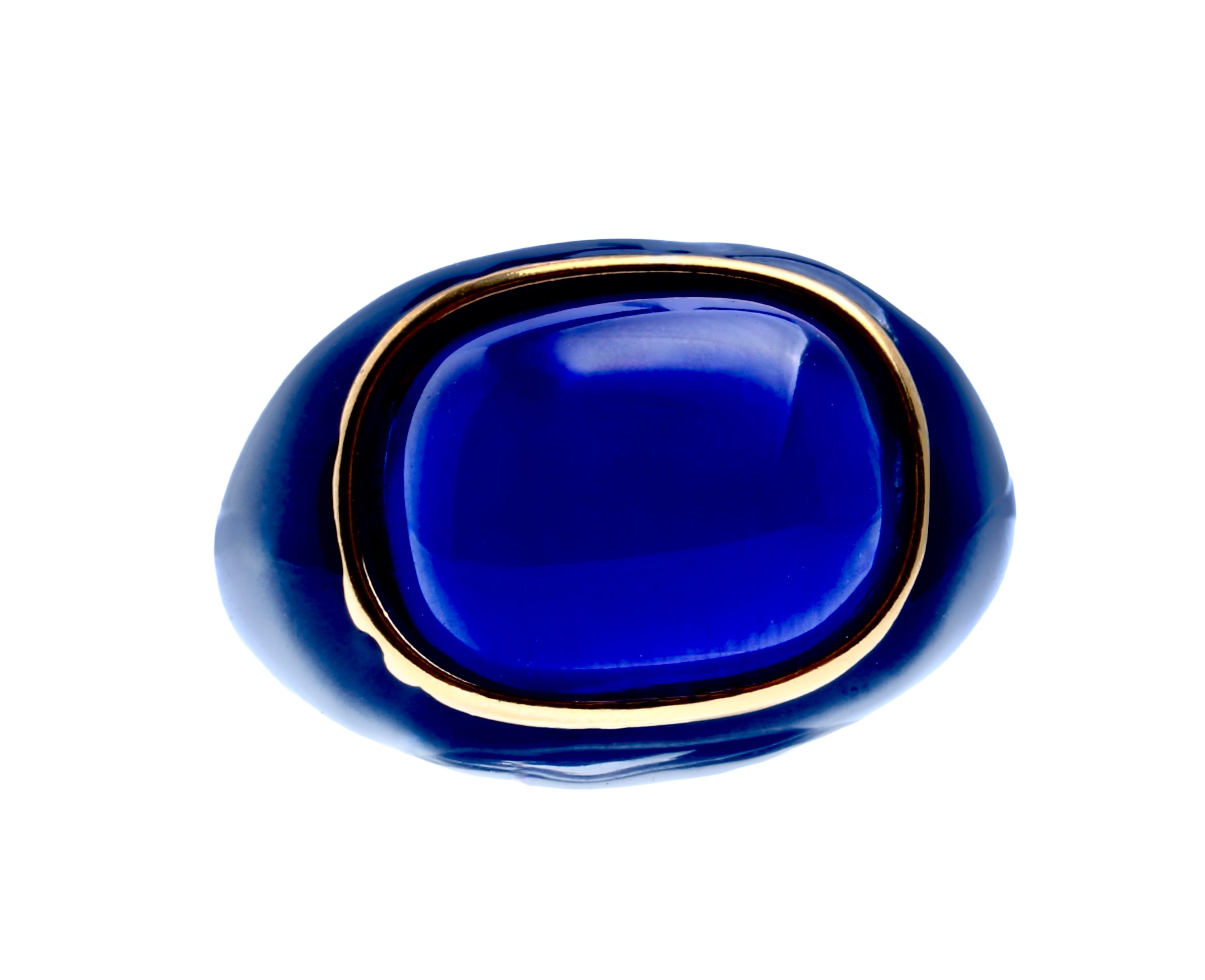Ingleside Inn –Cobalt Blue Enamel Cabochon