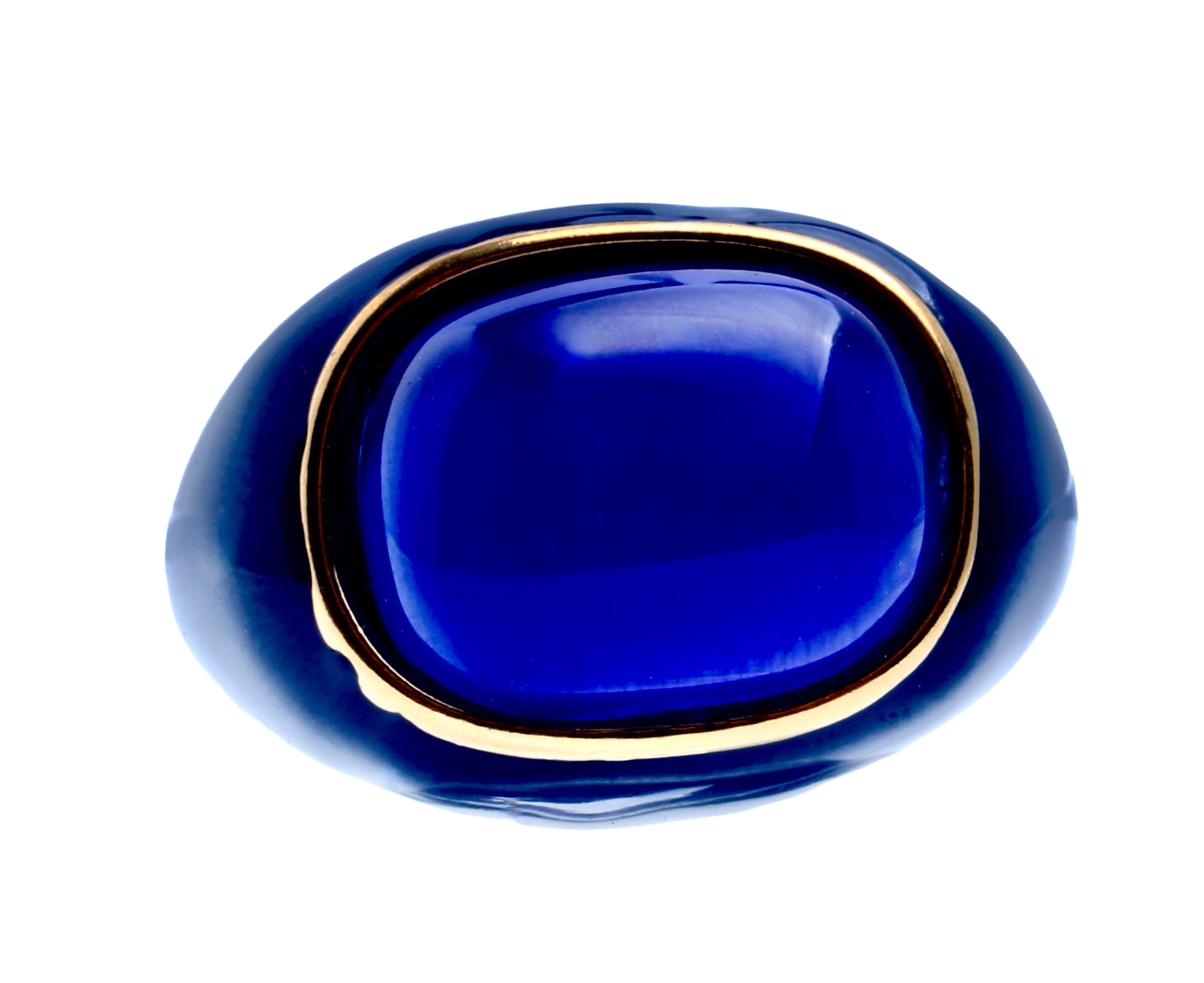 Ingleside Inn –Cobalt Blue Enamel Cabochon