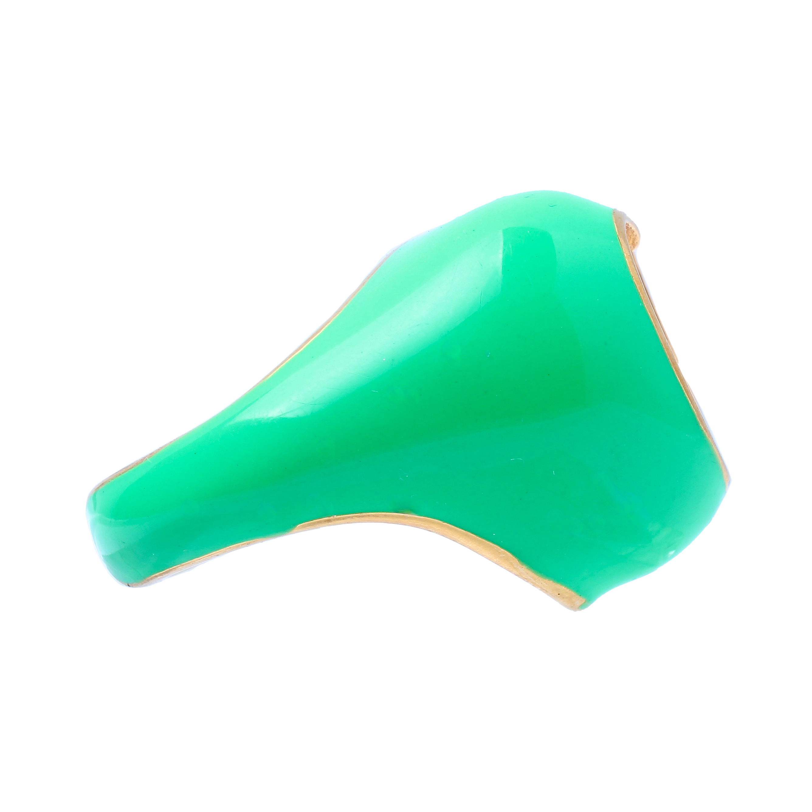 Emanuel, Green Bold Enamel Cocktail Adjustable Ring