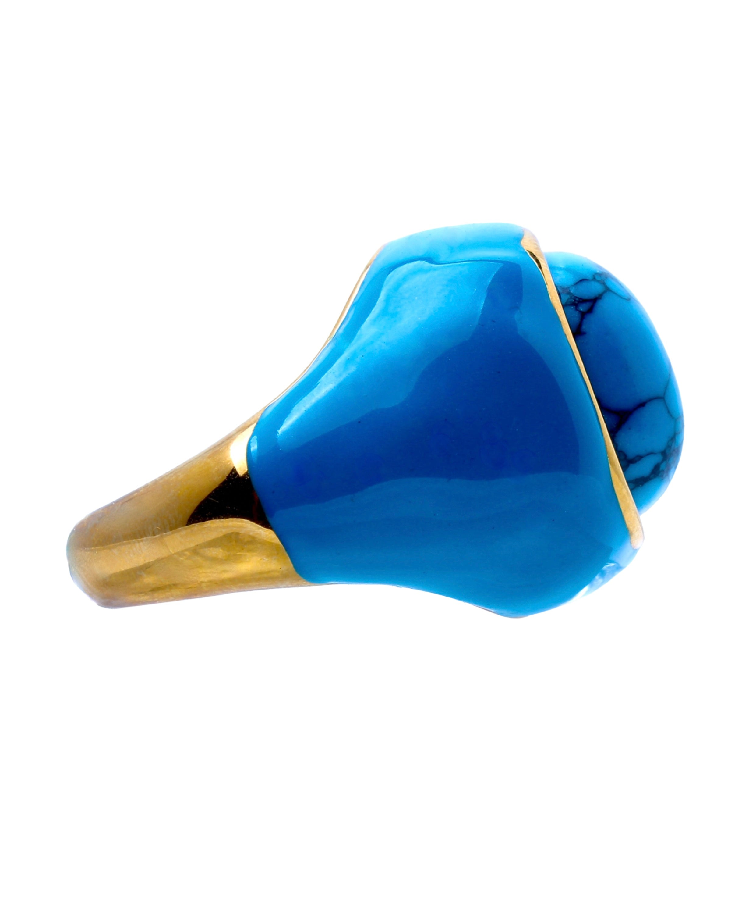 Ingleside Inn –Turquoise Enamel Cabochon