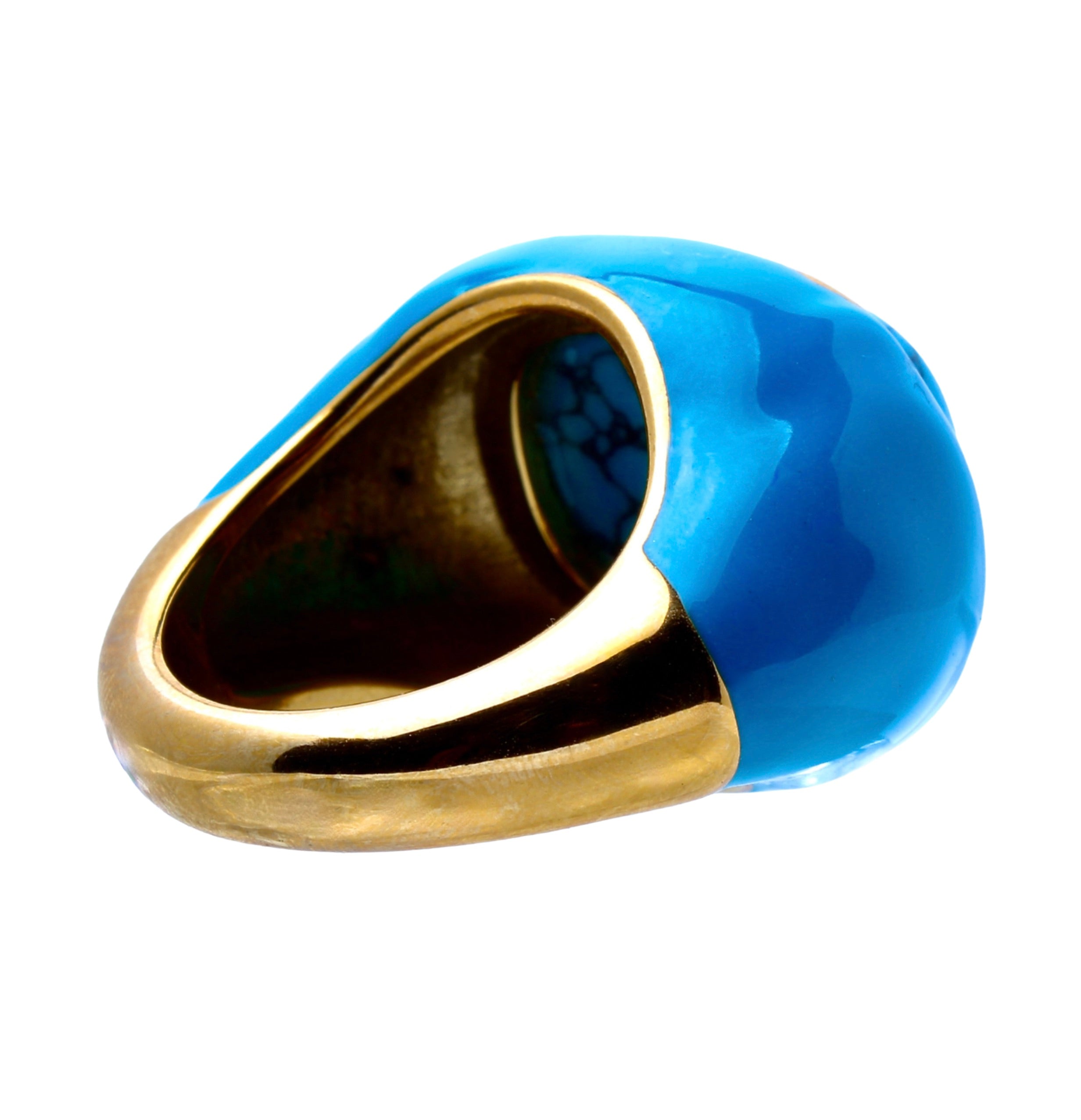 Ingleside Inn –Turquoise Enamel Cabochon