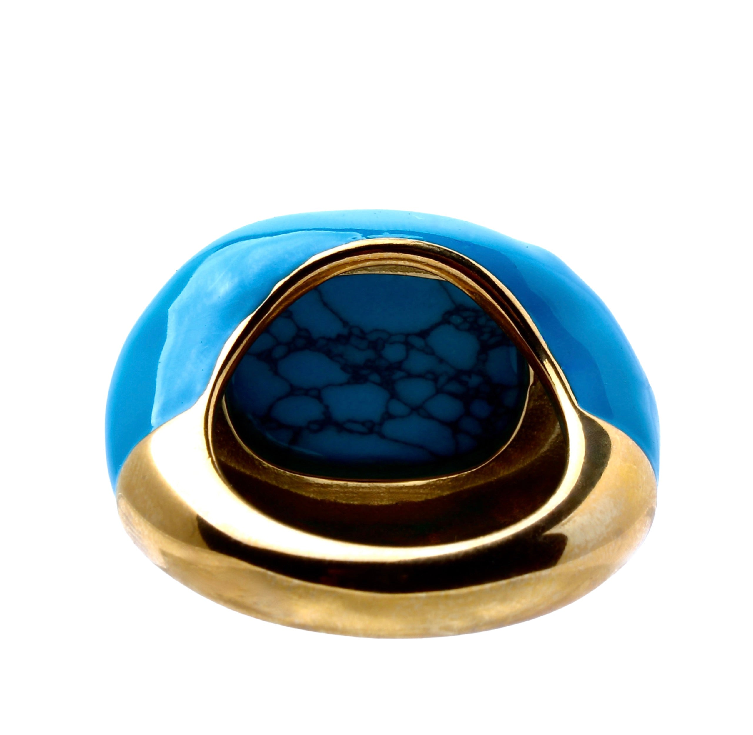 Ingleside Inn –Turquoise Enamel Cabochon
