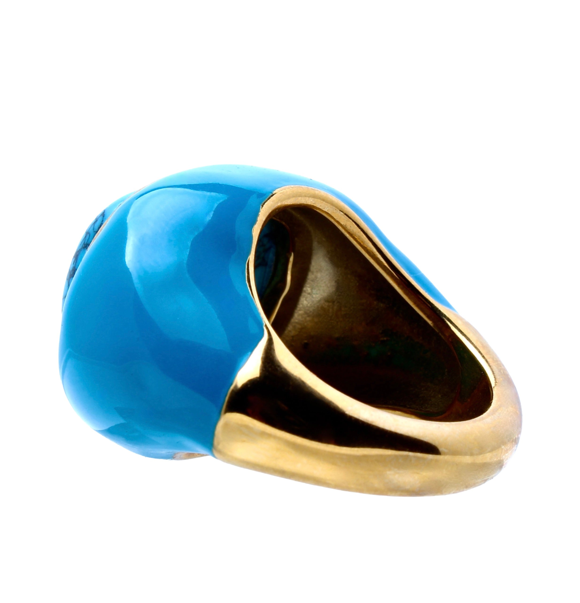 Ingleside Inn –Turquoise Enamel Cabochon