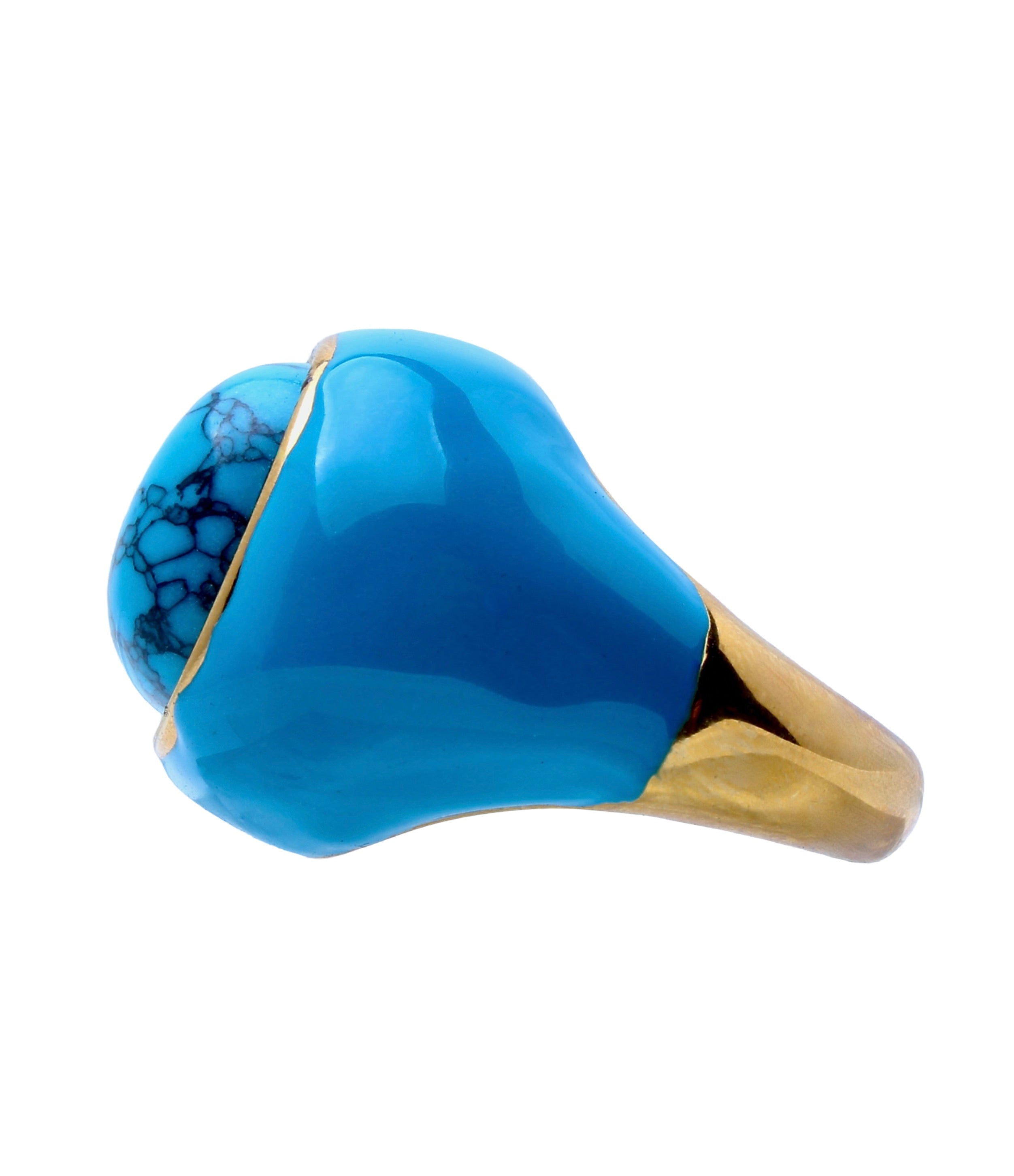 Ingleside Inn –Turquoise Enamel Cabochon