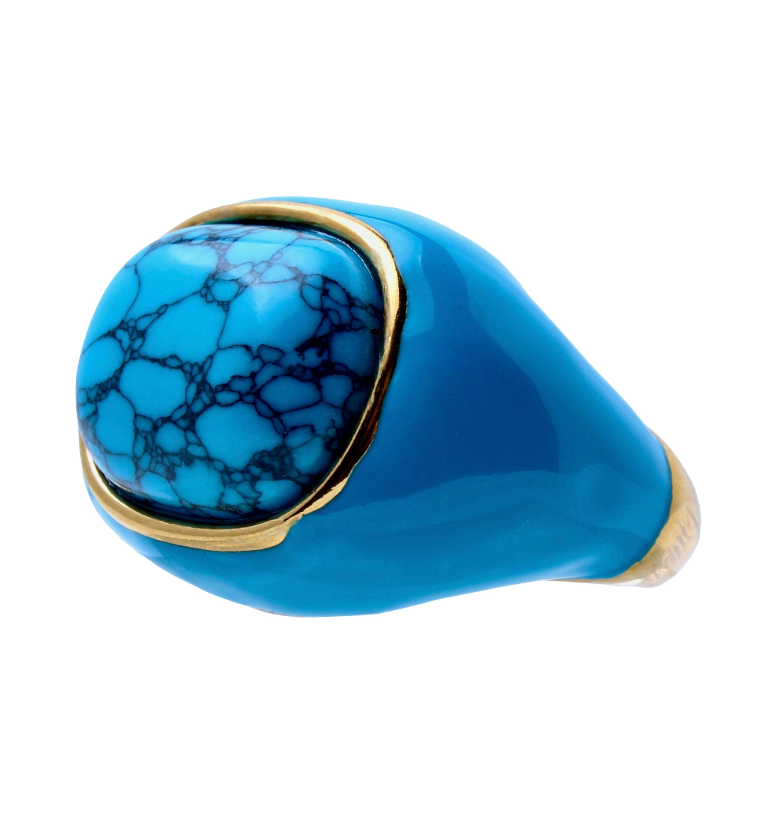 Ingleside Inn –Turquoise Enamel Cabochon