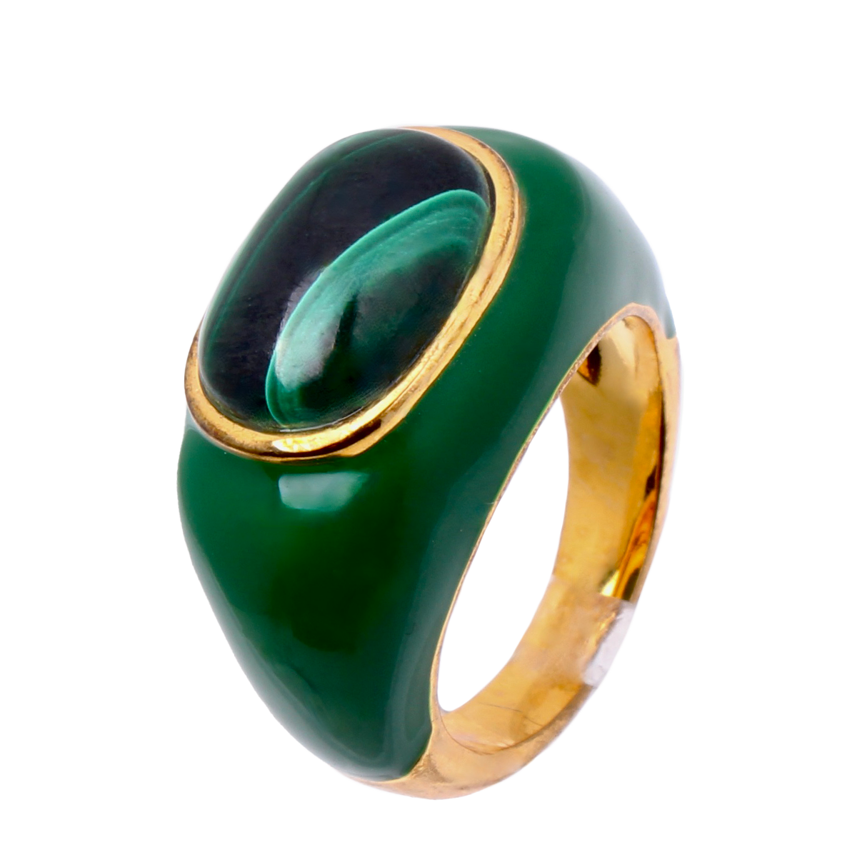 Ingleside Inn – Mini Deep Green Enamel Cabochon