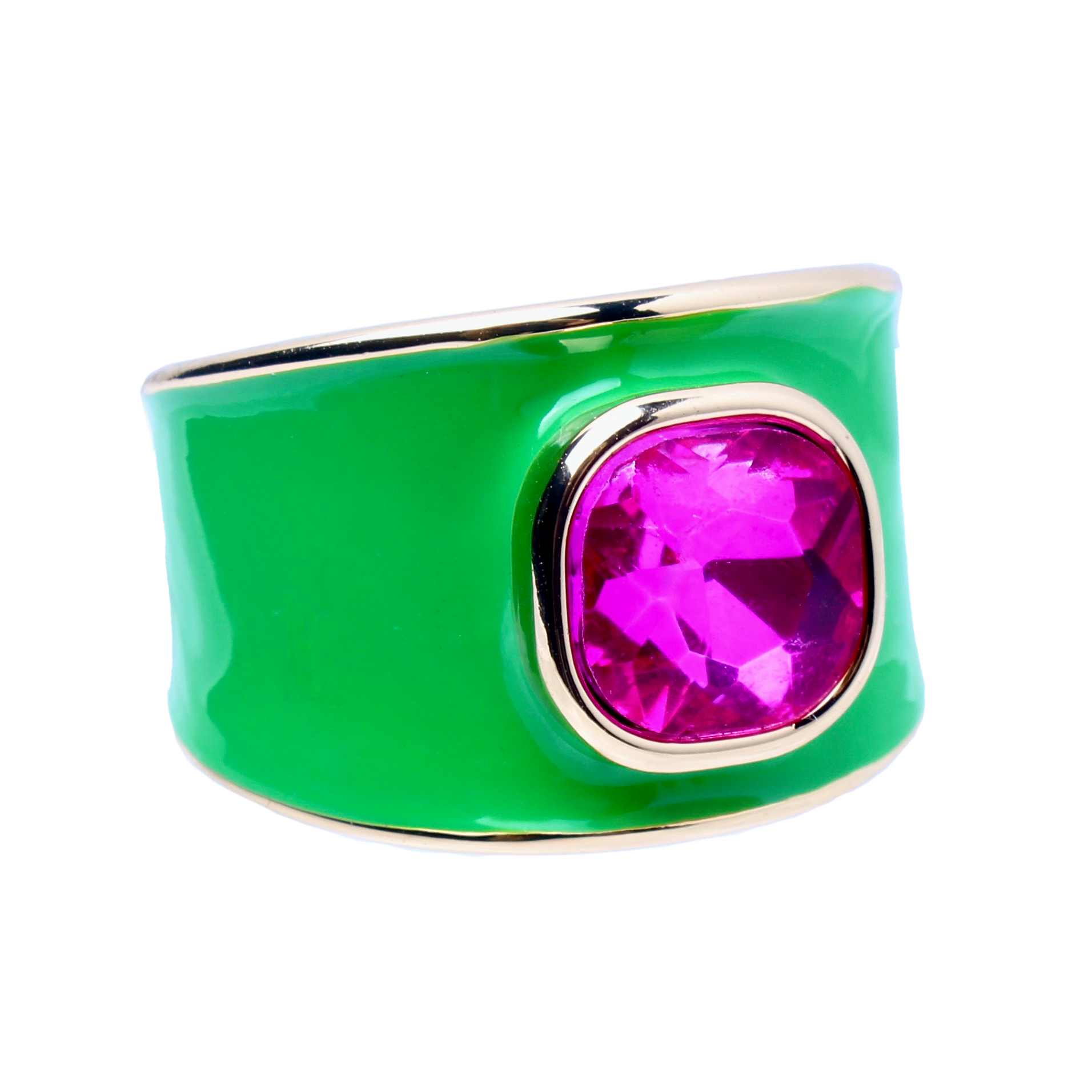 Colony Palms Green Enamel Band