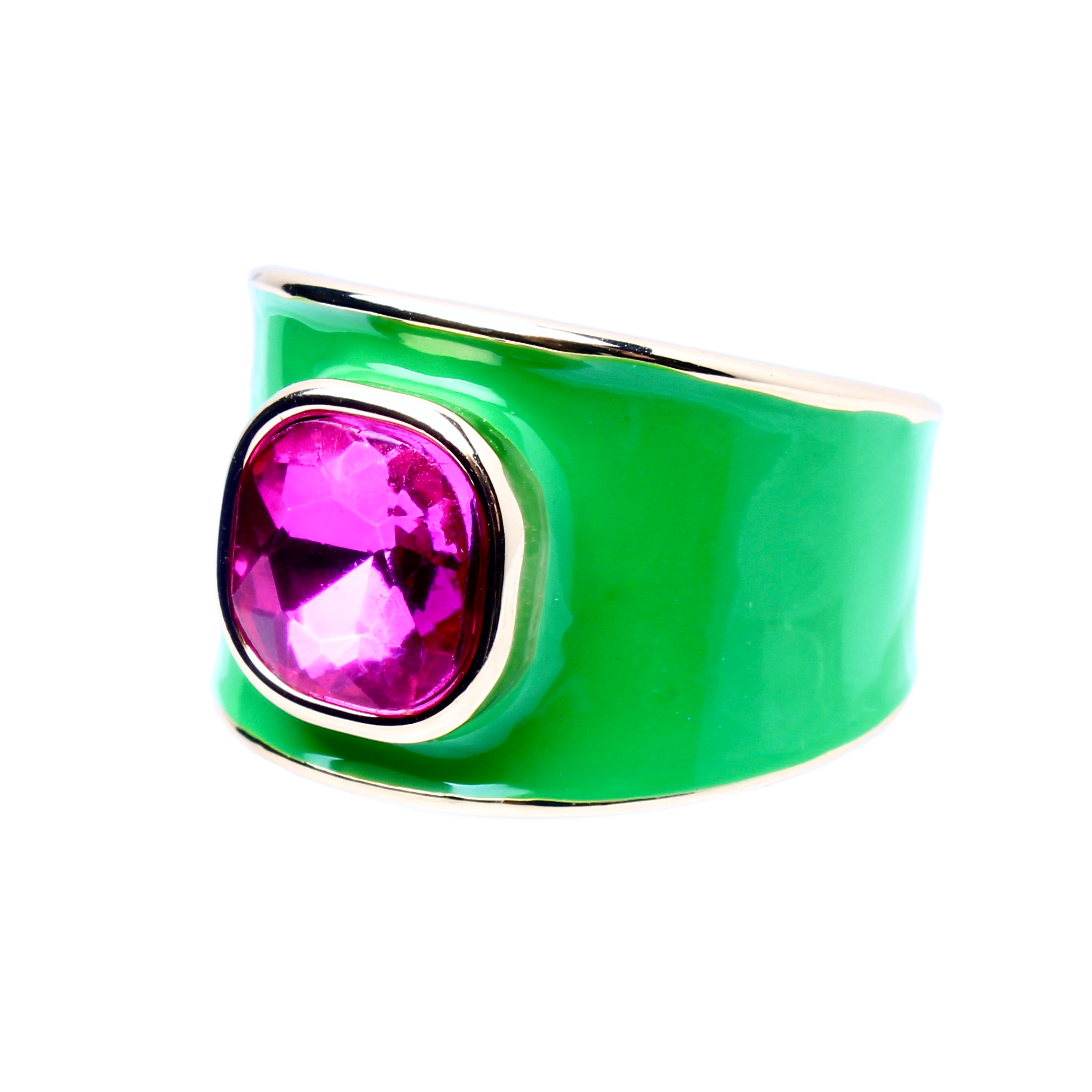 Colony Palms Green Enamel Band
