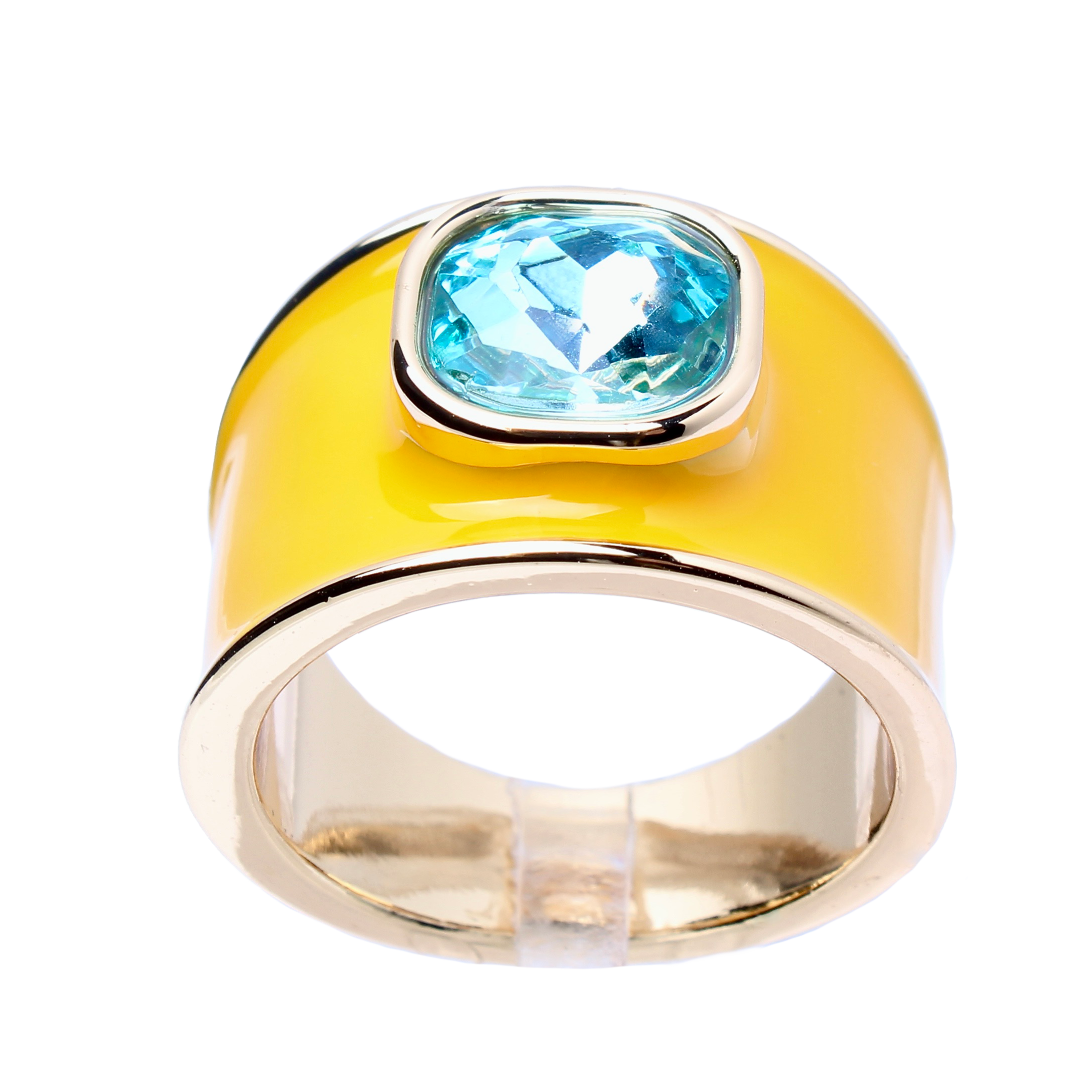 Colony Palms Citrine Enamel Band