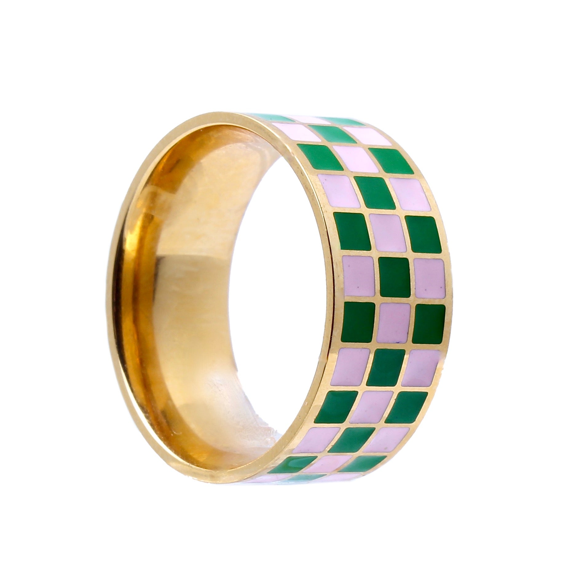 The Grand Prix Enamel Gold Band