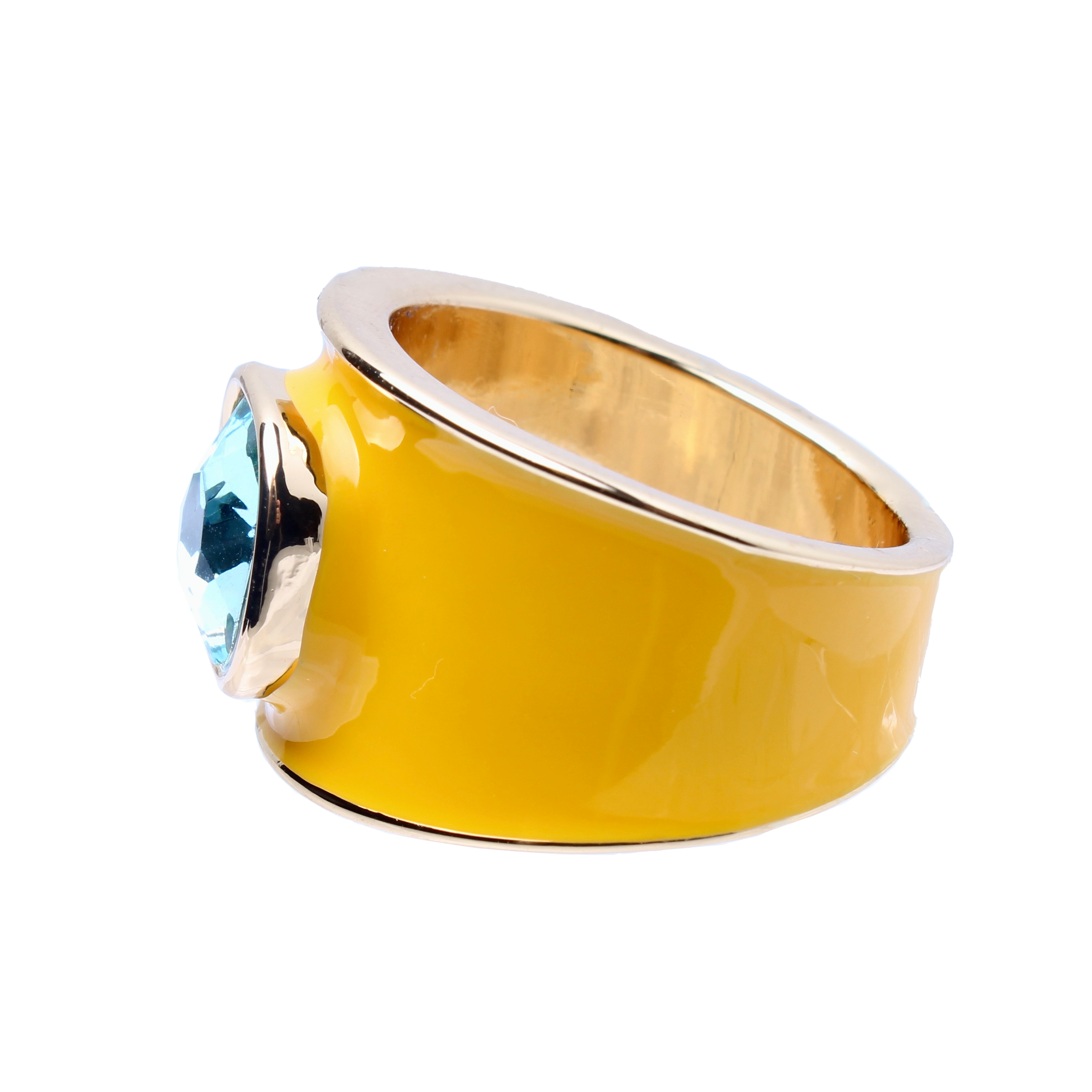 Colony Palms Citrine Enamel Band