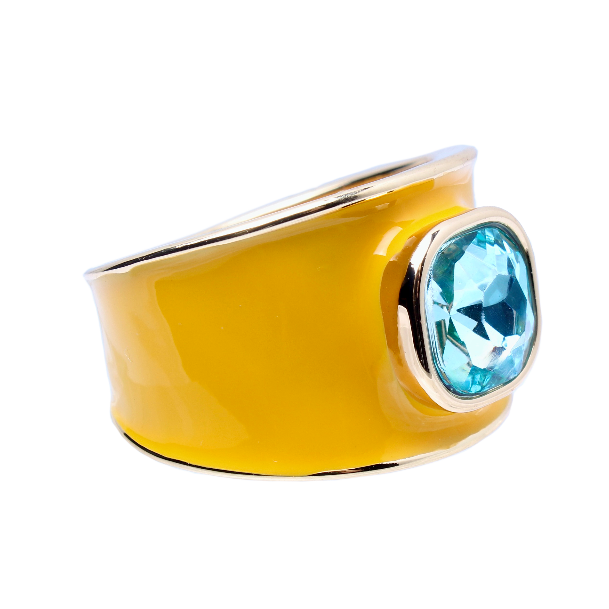 Colony Palms Citrine Enamel Band