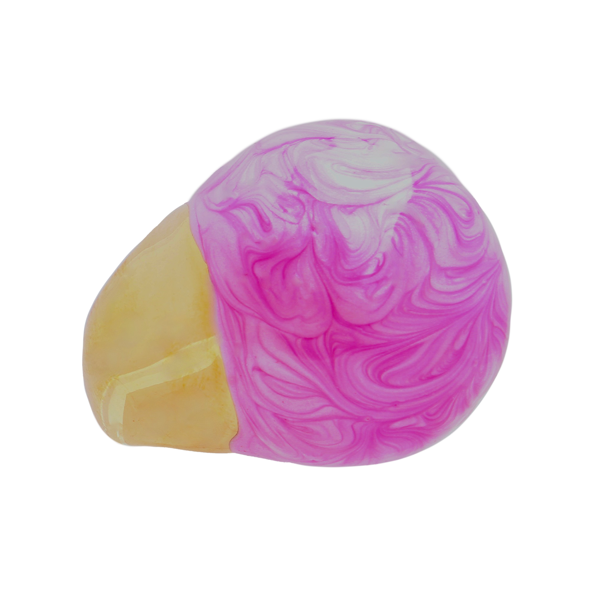L’HORIZON, Fuchsia Marbré Cocktail Ring