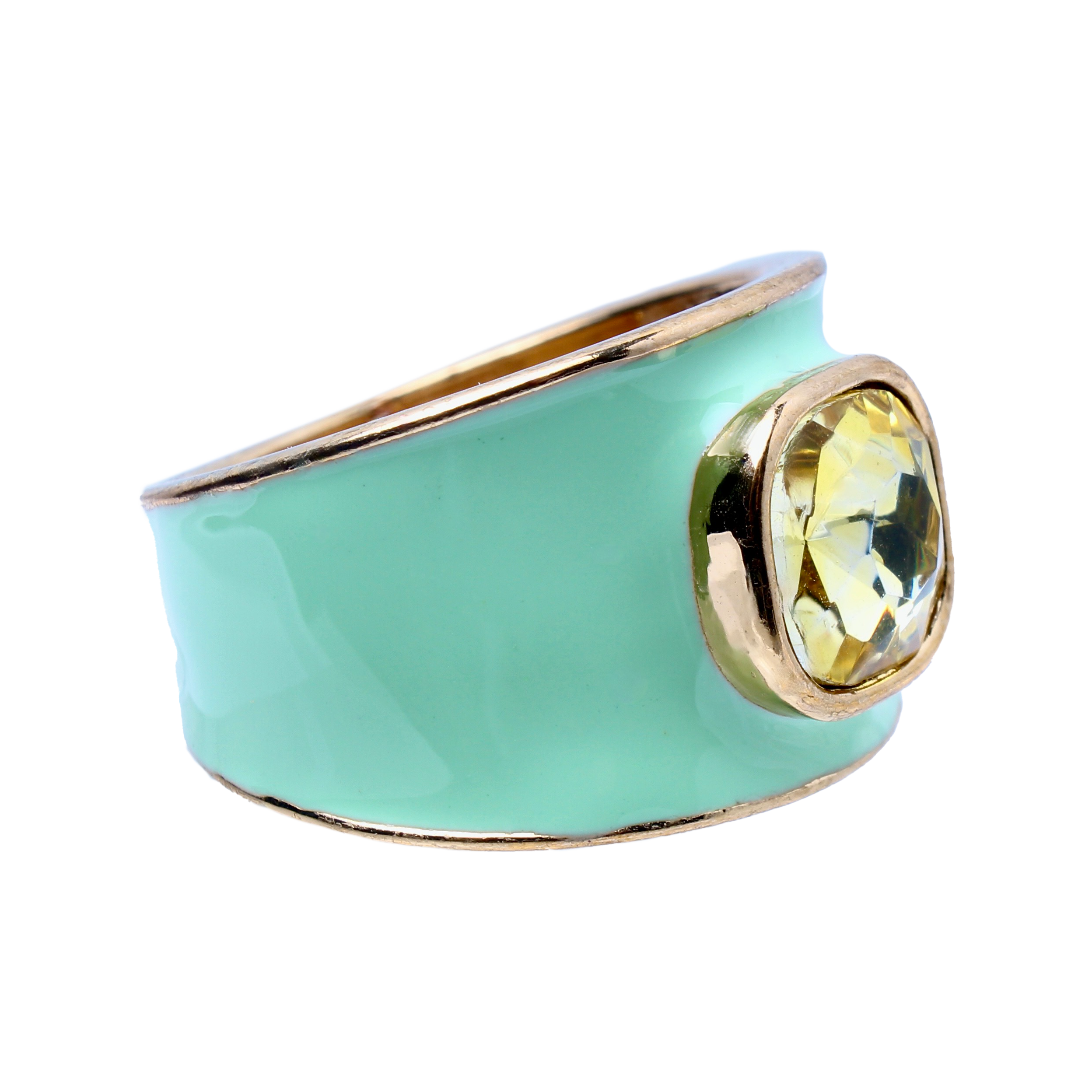 Colony Palms Aqua Enamel Band